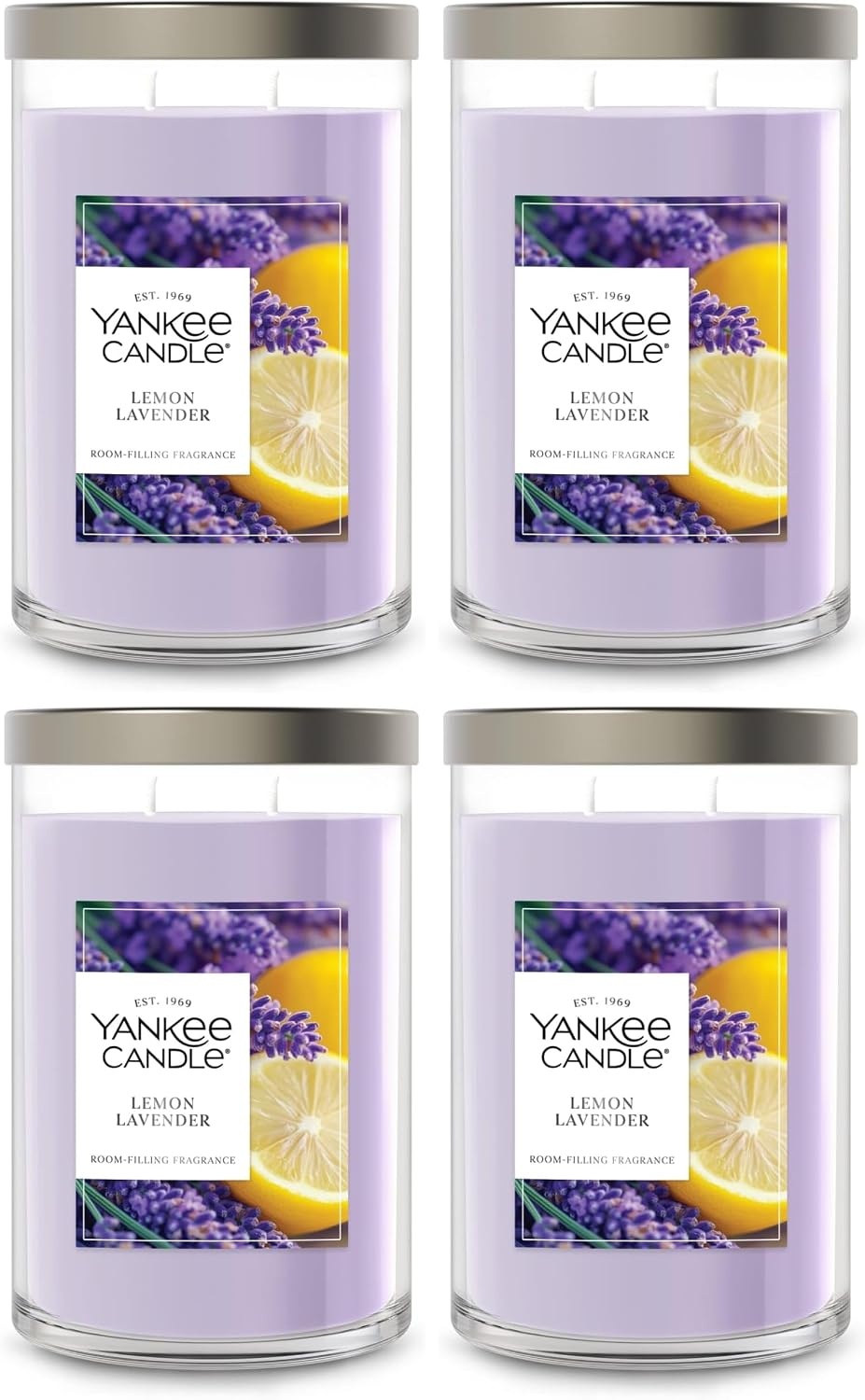 image:imageYankee Candle Large Tumbler Scented Candle with up to 80 Hour Burn Time Premium Plant Wax Blend for Consistent Burn 20 oz Tumbler Candle with Room Filling Fragrance Lilac BlossomsLemon Lavender