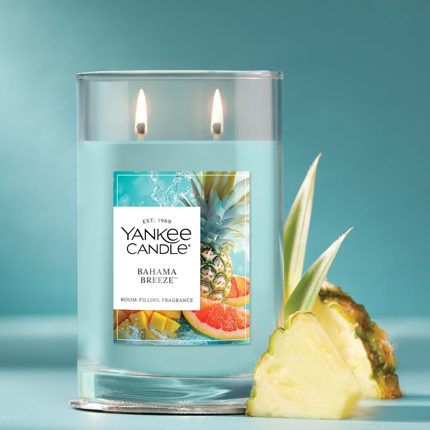 image:imageYankee Candle Large Tumbler Scented Candle with up to 80 Hour Burn Time Premium Plant Wax Blend for Consistent Burn 20 oz Tumbler Candle with Room Filling Fragrance Tangerine amp VanillaBahama Breeze