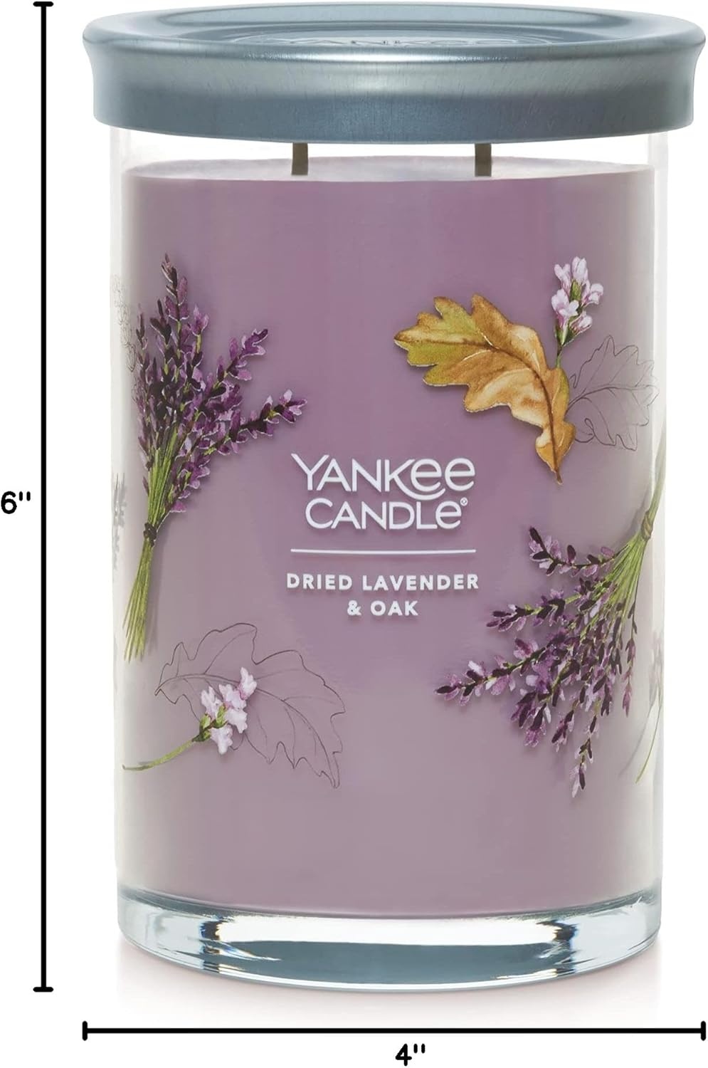 image:imageYankee Candle Large Tumbler Scented Candle with up to 80 Hour Burn Time Premium Plant Wax Blend for Consistent Burn 20 oz Tumbler Candle with Room Filling Fragrance Lilac BlossomsDried Lavender Oak