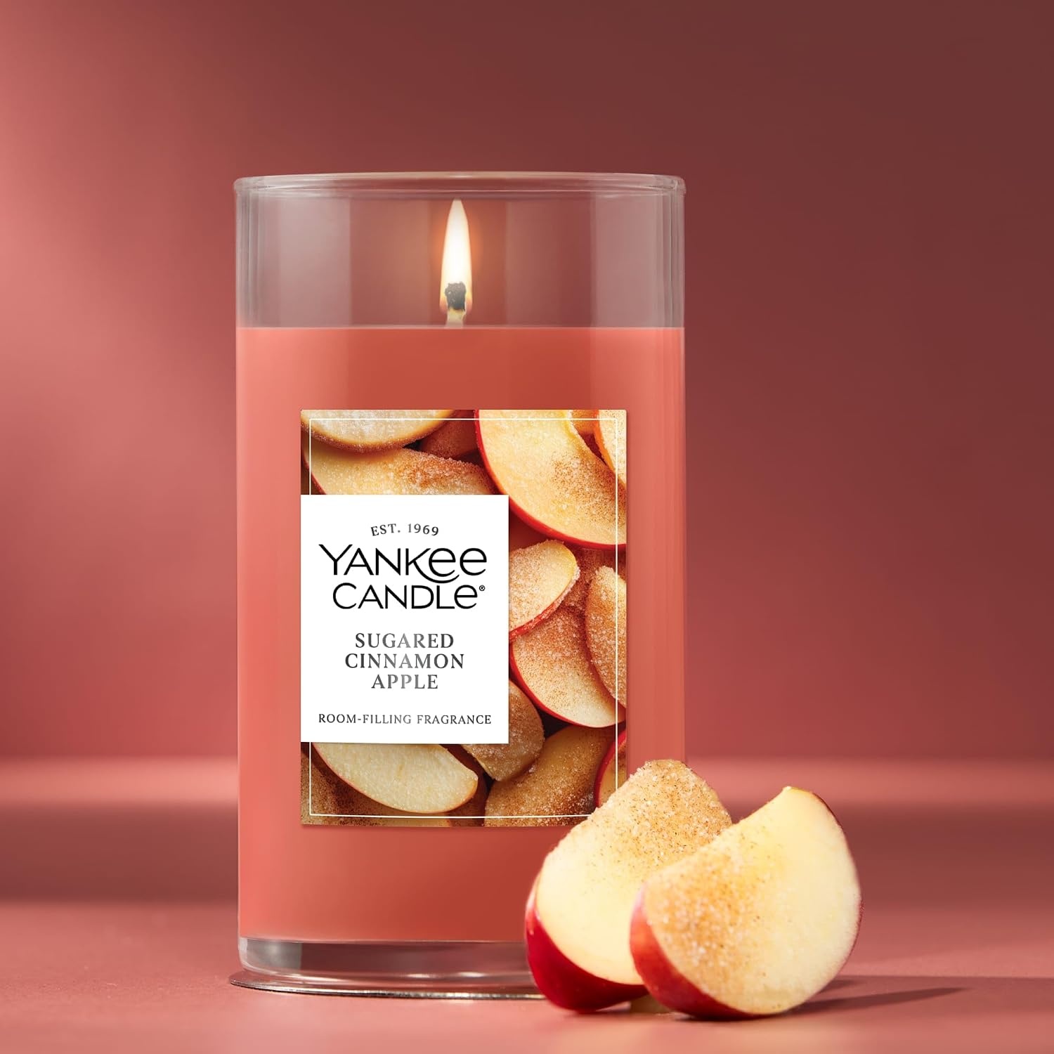 image:imageYankee Candle Large Tumbler Scented Candle with up to 80 Hour Burn Time Premium Plant Wax Blend for Consistent Burn 20 oz Tumbler Candle with Room Filling Fragrance Sugared Cinnamon AppleSugared Cinnamon Apple