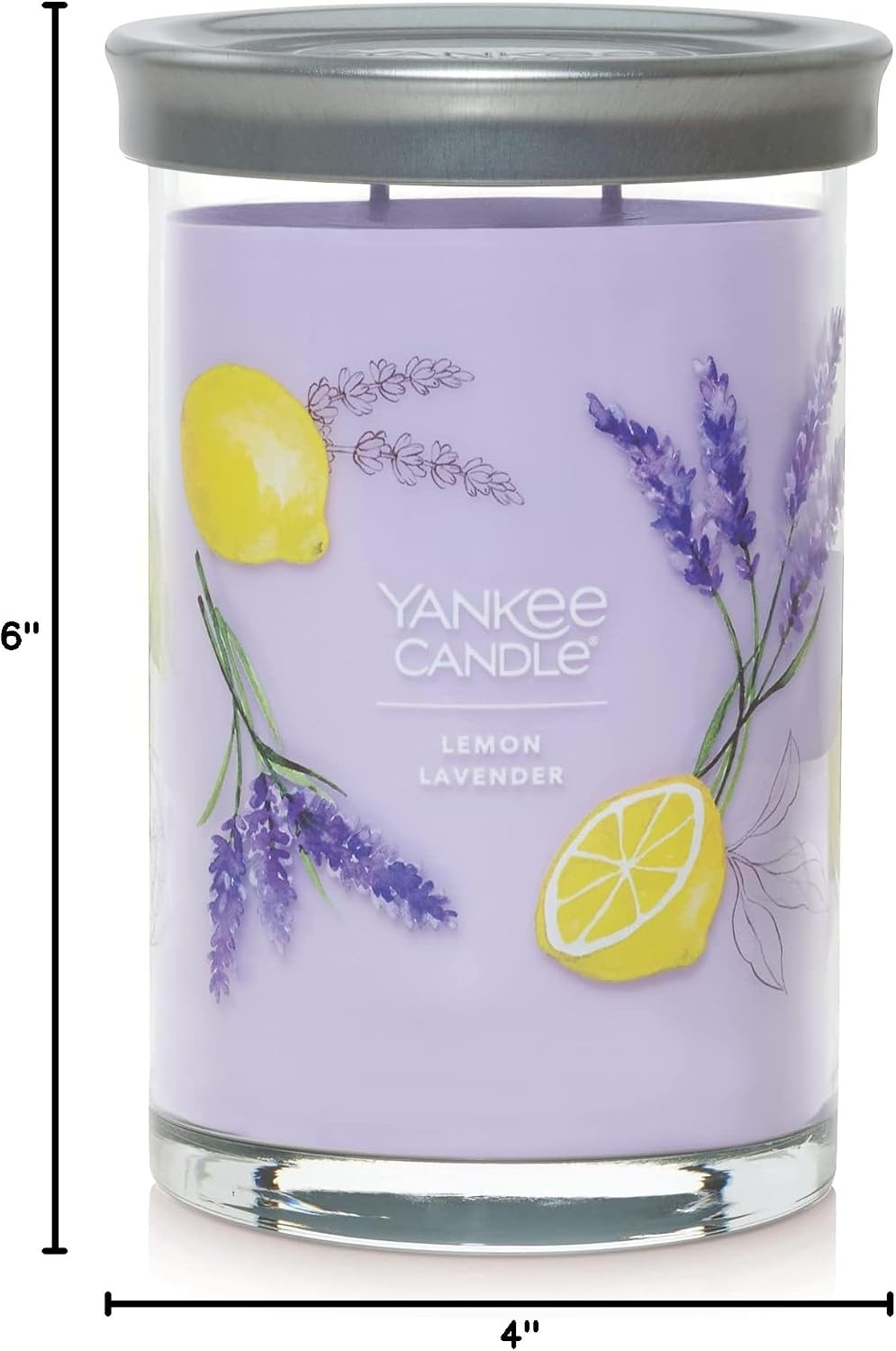 image:imageYankee Candle Large Tumbler Scented Candle with up to 80 Hour Burn Time Premium Plant Wax Blend for Consistent Burn 20 oz Tumbler Candle with Room Filling Fragrance Lilac BlossomsLemon Lavender