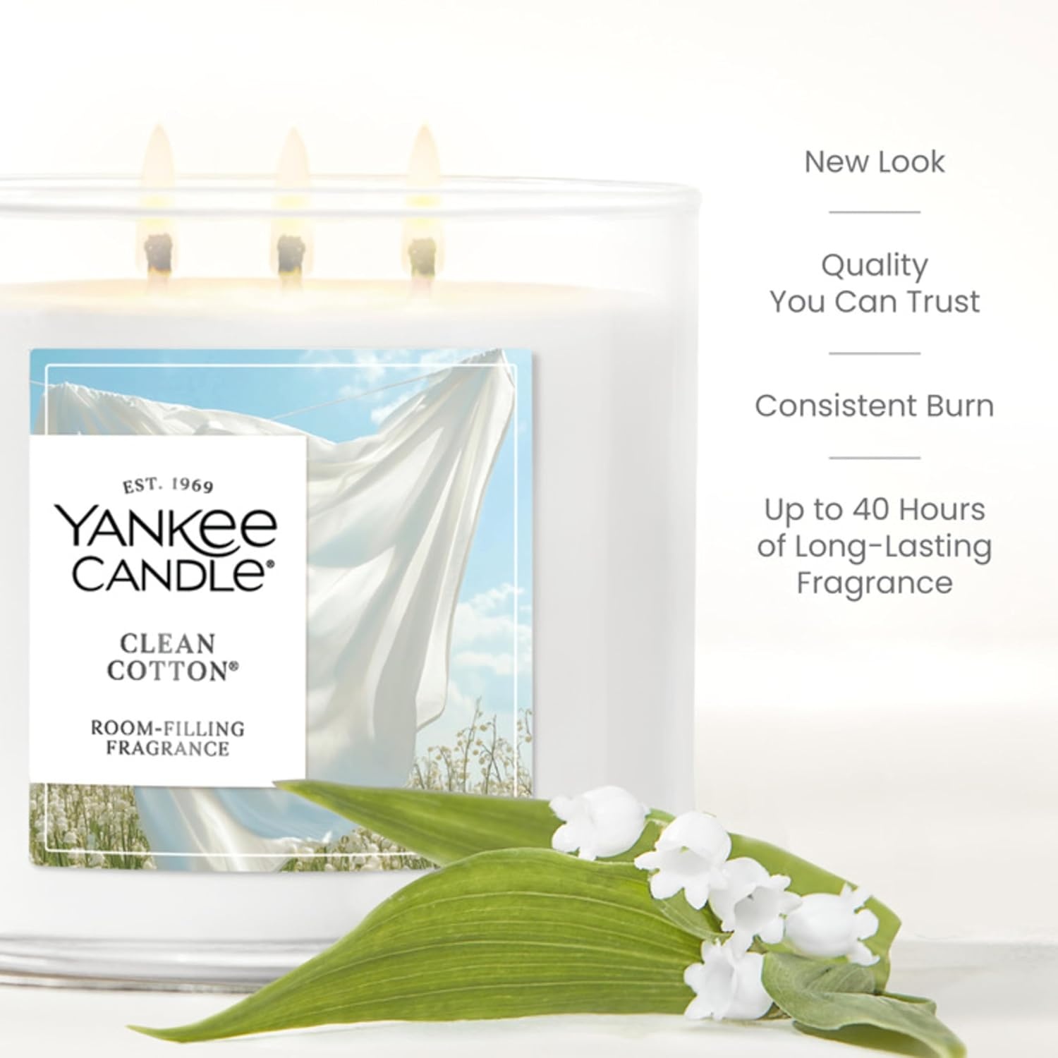 image:imageYankee Candle Large Tumbler Scented Candle with up to 80 Hour Burn Time Premium Plant Wax Blend for Consistent Burn 20 oz Tumbler Candle with Room Filling Fragrance Coconut BeachClean Cotton