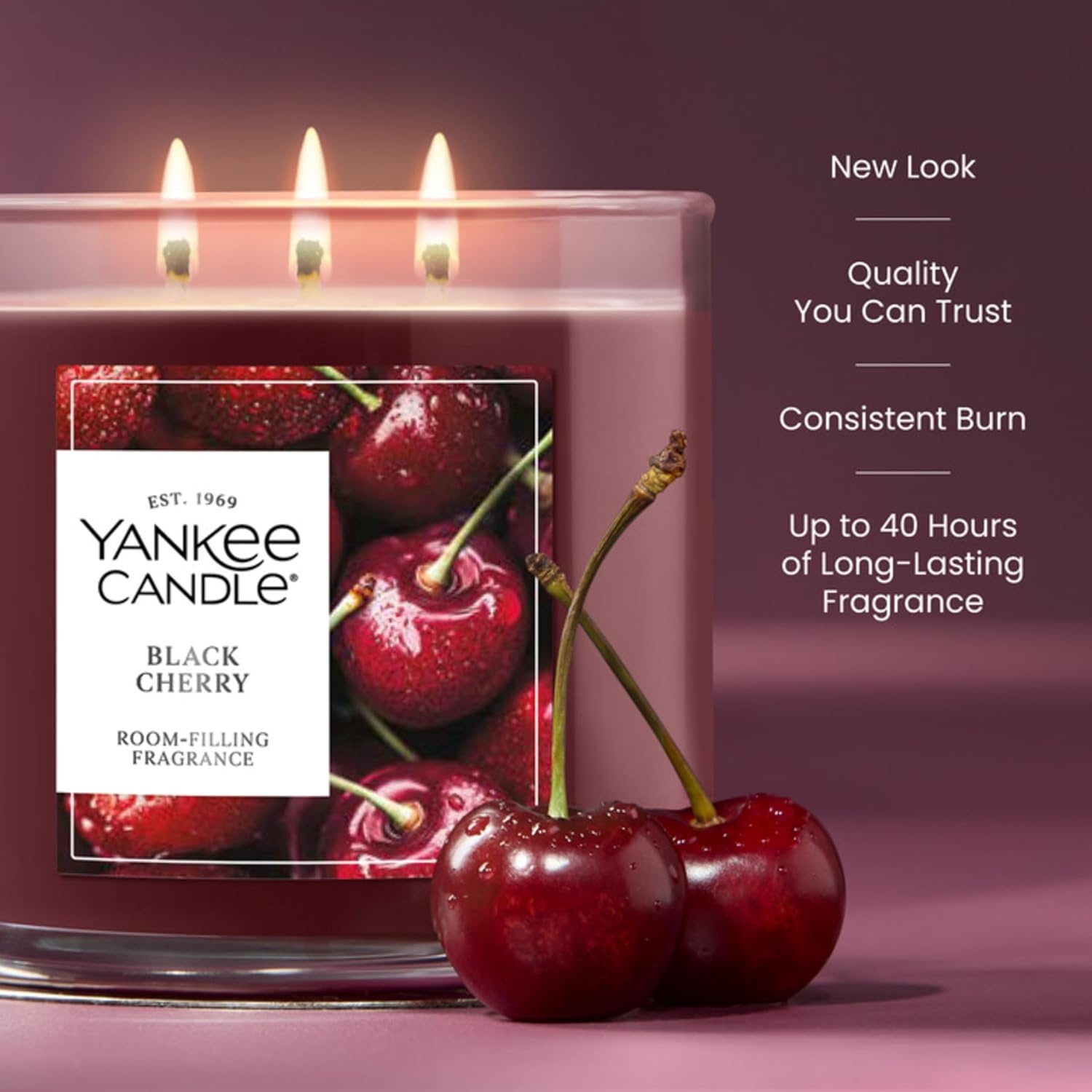 image:imageYankee Candle Large Tumbler Scented Candle with up to 80 Hour Burn Time Premium Plant Wax Blend for Consistent Burn 20 oz Tumbler Candle with Room Filling Fragrance Tangerine amp VanillaBlack Cherry