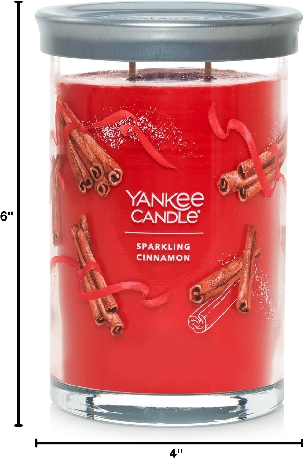 image:imageYankee Candle Large Tumbler Scented Candle with up to 80 Hour Burn Time Premium Plant Wax Blend for Consistent Burn 20 oz Tumbler Candle with Room Filling Fragrance Balsam amp CedarSparkling Cinnamon