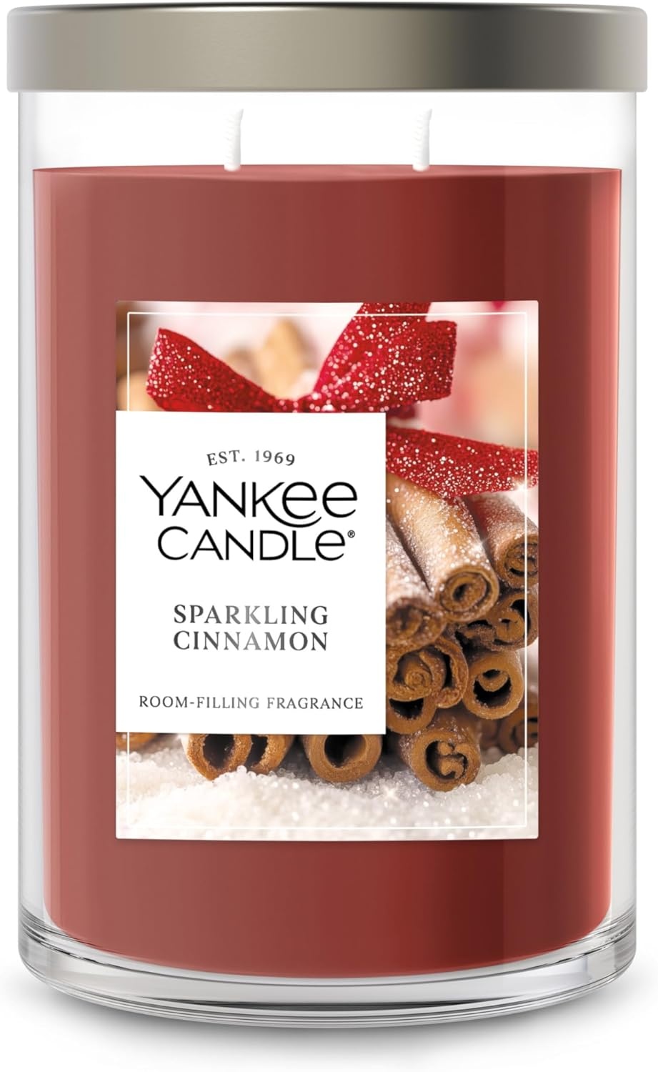 image:imageYankee Candle Large Tumbler Scented Candle with up to 80 Hour Burn Time Premium Plant Wax Blend for Consistent Burn 20 oz Tumbler Candle with Room Filling Fragrance Balsam amp CedarSparkling Cinnamon