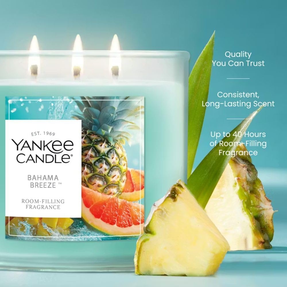 image:imageYankee Candle Large Tumbler Scented Candle with up to 80 Hour Burn Time Premium Plant Wax Blend for Consistent Burn 20 oz Tumbler Candle with Room Filling Fragrance Tangerine amp VanillaBahama Breeze