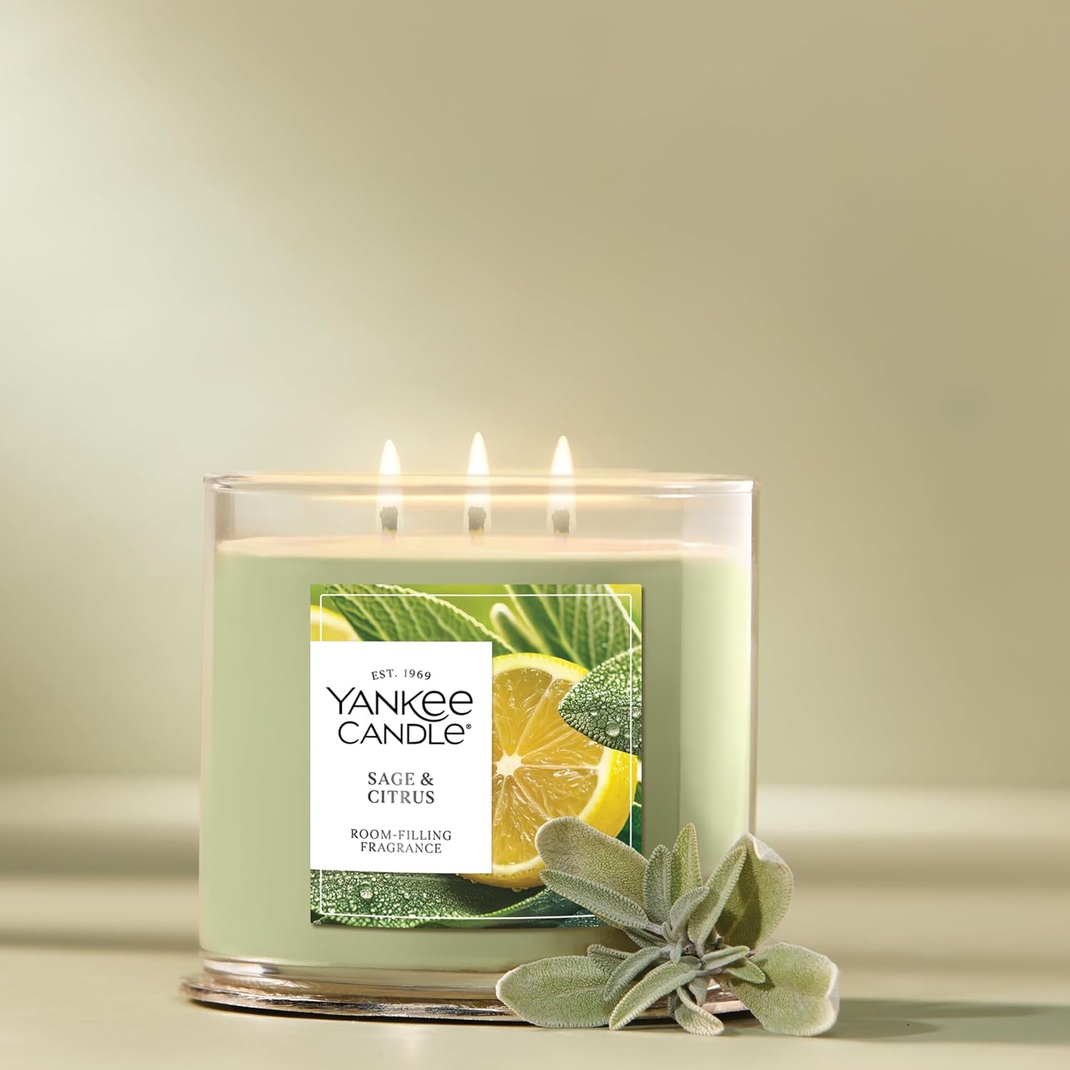 image:imageYankee Candle Large Tumbler Scented Candle with up to 80 Hour Burn Time Premium Plant Wax Blend for Consistent Burn 20 oz Tumbler Candle with Room Filling Fragrance Coconut BeachSage Citrus