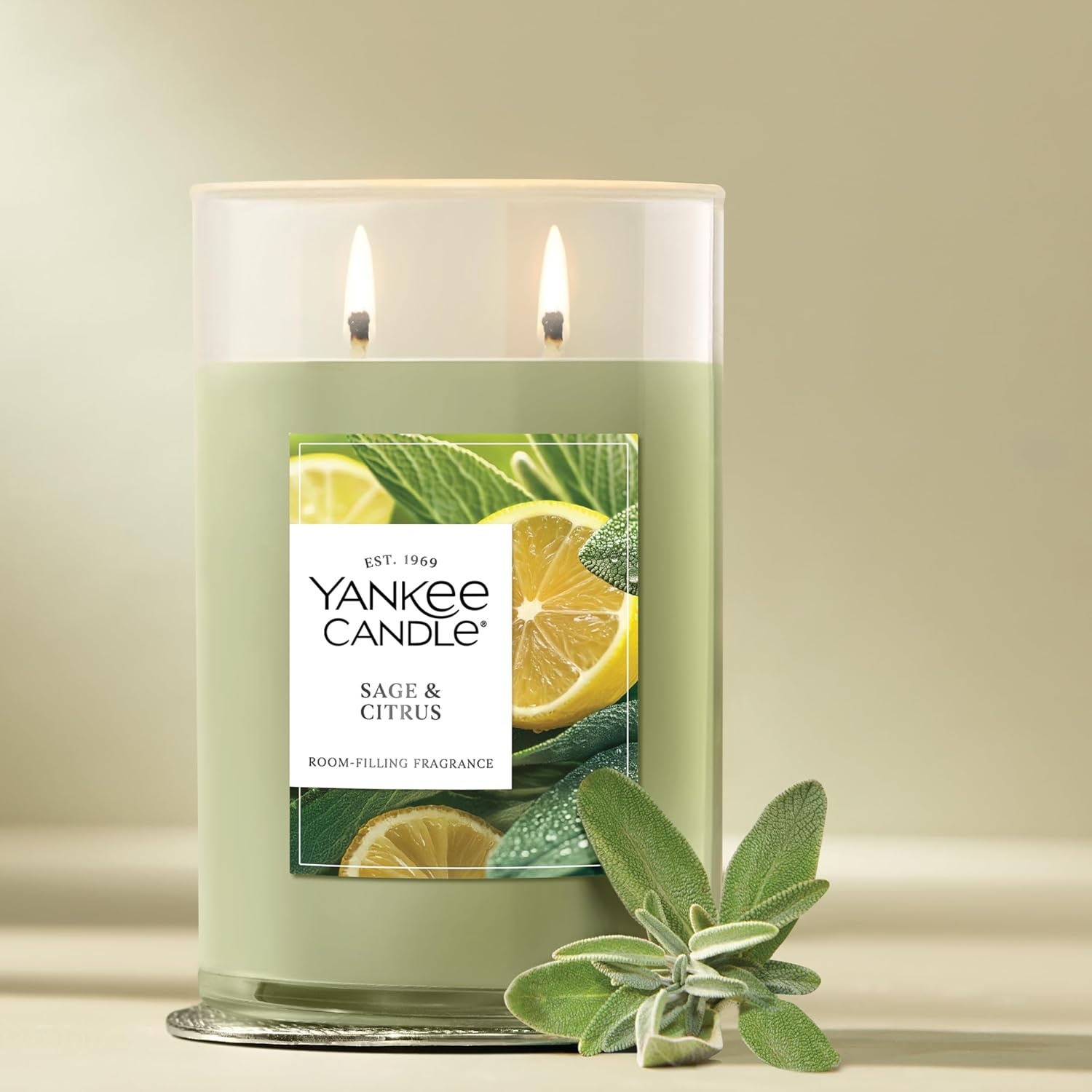 image:imageYankee Candle Large Tumbler Scented Candle with up to 80 Hour Burn Time Premium Plant Wax Blend for Consistent Burn 20 oz Tumbler Candle with Room Filling Fragrance Coconut BeachSage Citrus
