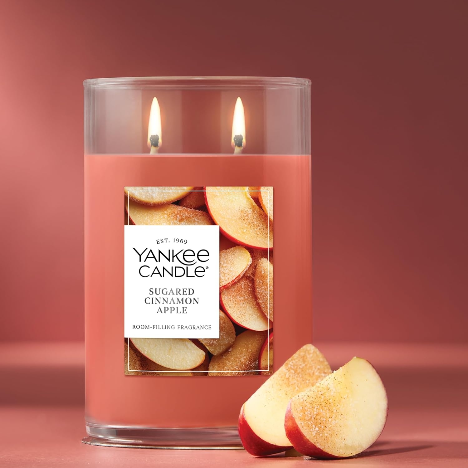 image:imageYankee Candle Large Tumbler Scented Candle with up to 80 Hour Burn Time Premium Plant Wax Blend for Consistent Burn 20 oz Tumbler Candle with Room Filling Fragrance Sugared Cinnamon AppleSugared Cinnamon Apple