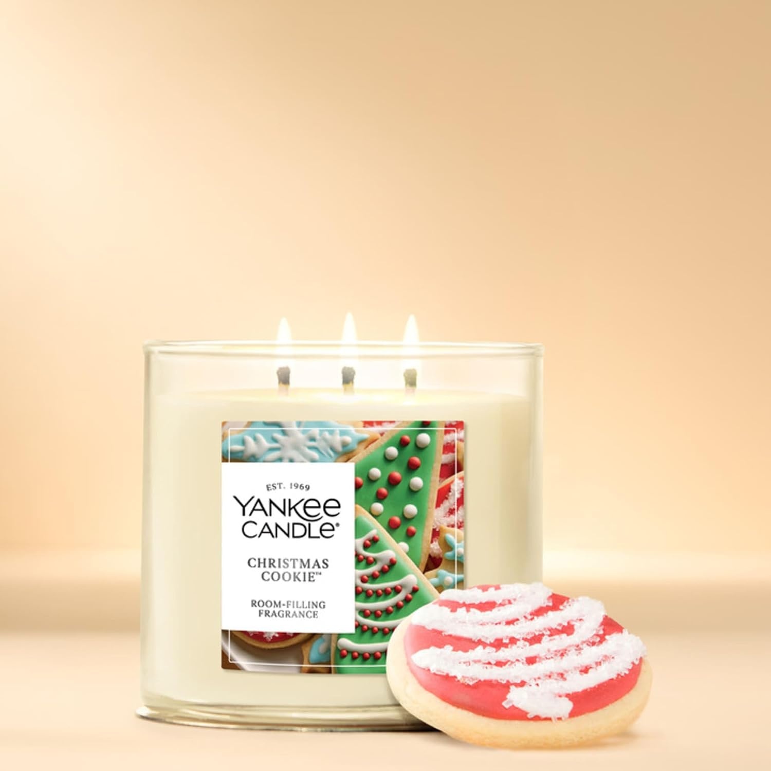image:imageYankee Candle Large Tumbler Scented Candle with up to 80 Hour Burn Time Premium Plant Wax Blend for Consistent Burn 20 oz Tumbler Candle with Room Filling Fragrance Balsam amp CedarChristmas Cookie