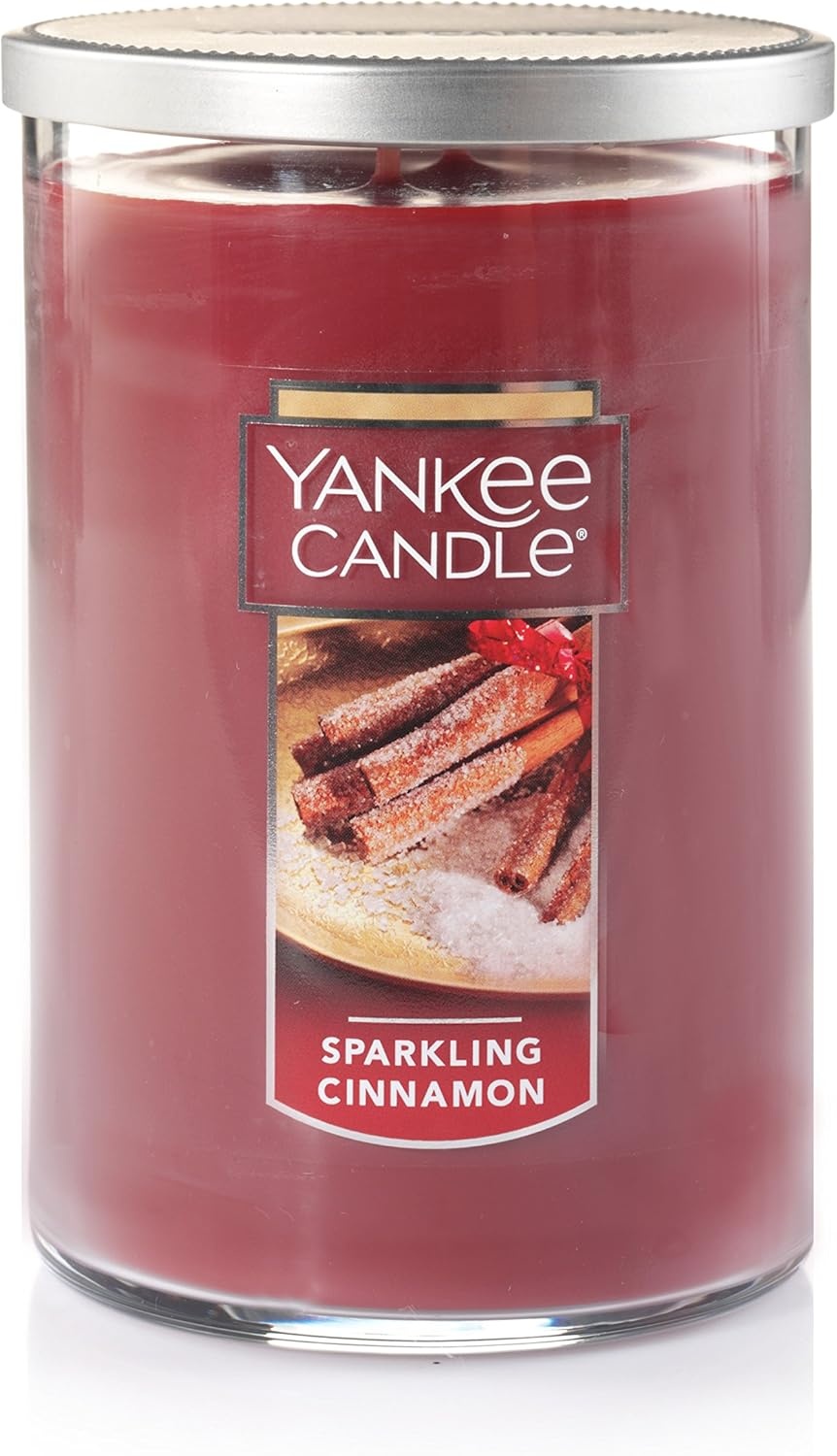 image:imageYankee Candle Large Tumbler Scented Candle with up to 80 Hour Burn Time Premium Plant Wax Blend for Consistent Burn 20 oz Tumbler Candle with Room Filling Fragrance Christmas EveSparkling Cinnamon
