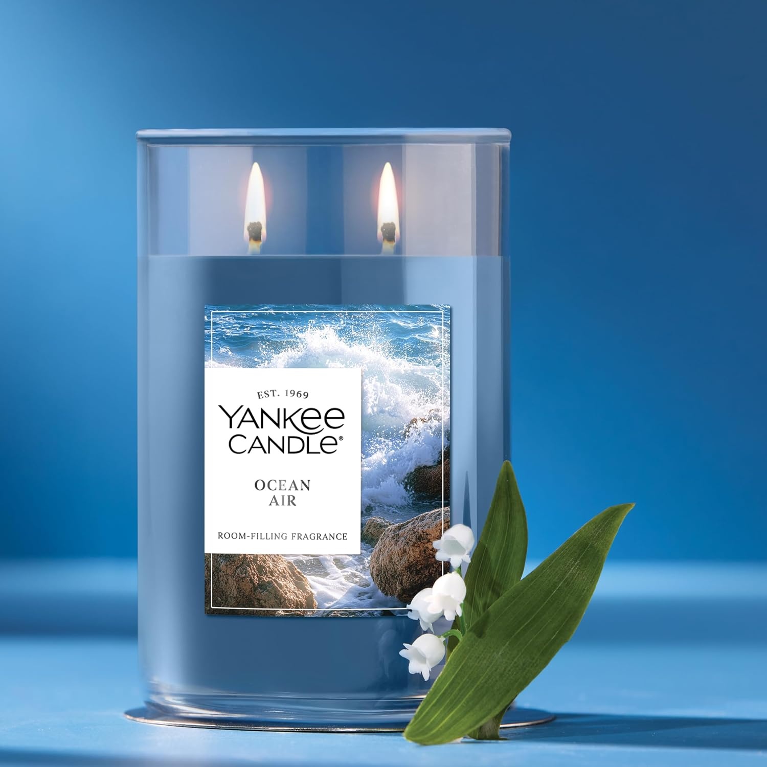 image:imageYankee Candle Large Tumbler Scented Candle with up to 80 Hour Burn Time Premium Plant Wax Blend for Consistent Burn 20 oz Tumbler Candle with Room Filling Fragrance Coconut BeachOcean Air