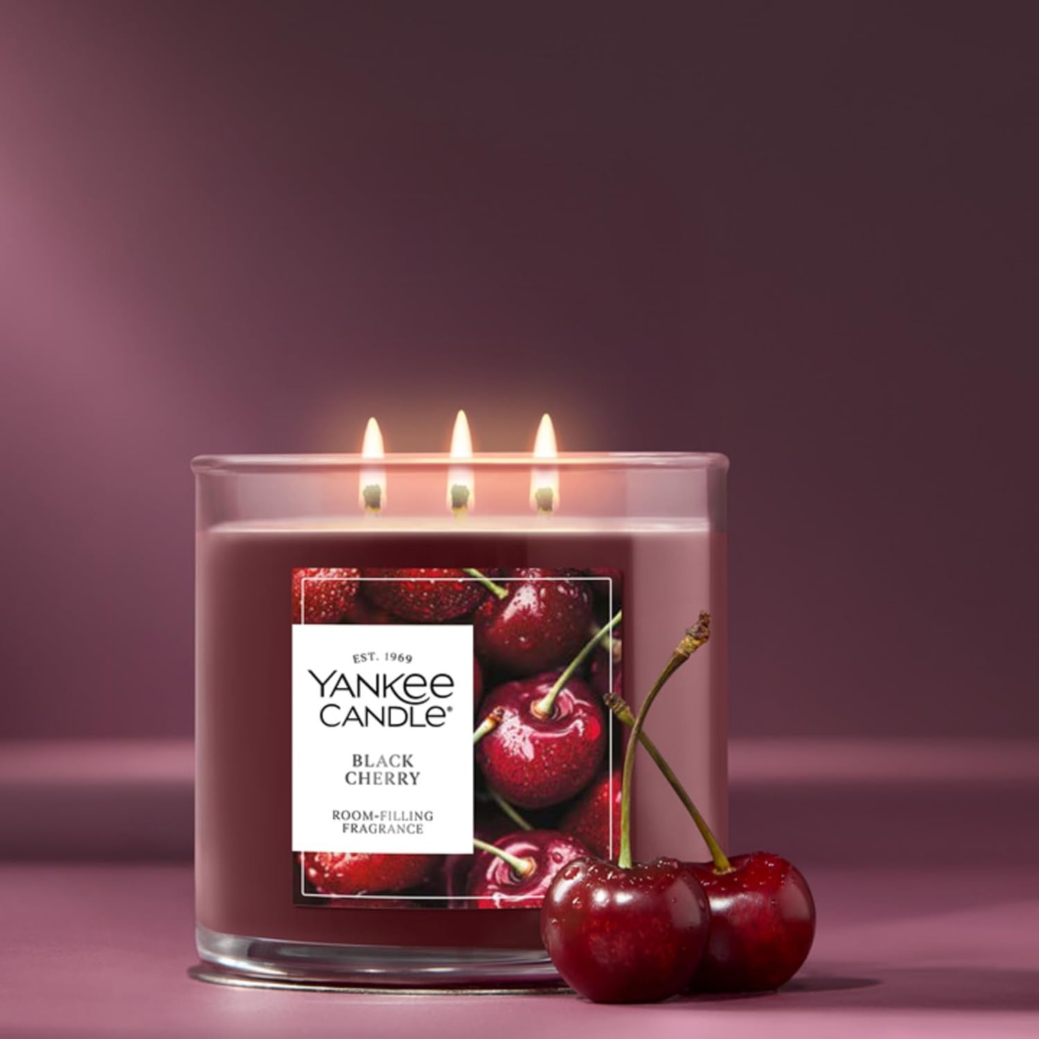 image:imageYankee Candle Large Tumbler Scented Candle with up to 80 Hour Burn Time Premium Plant Wax Blend for Consistent Burn 20 oz Tumbler Candle with Room Filling Fragrance Tangerine amp VanillaBlack Cherry