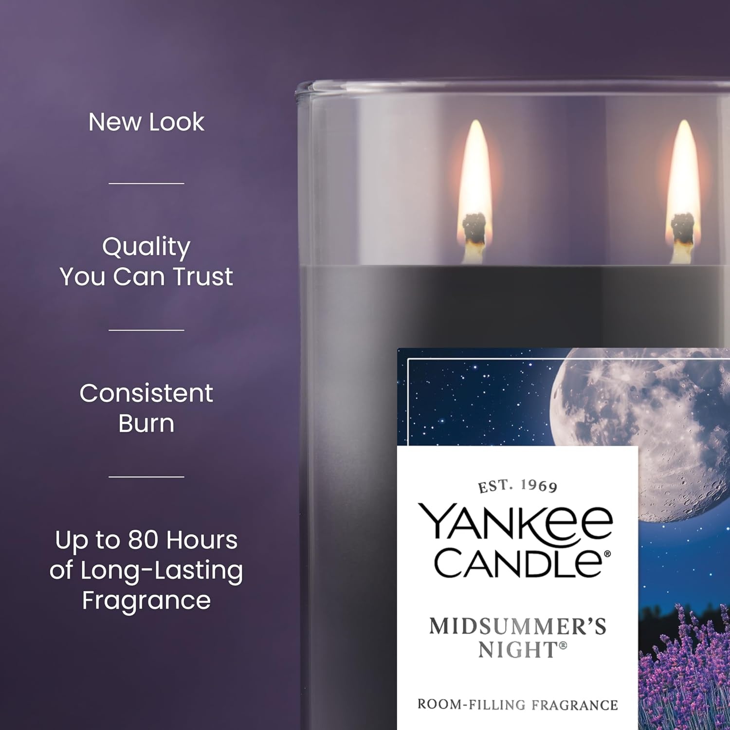 image:imageYankee Candle Large Tumbler Scented Candle with up to 80 Hour Burn Time Premium Plant Wax Blend for Consistent Burn 20 oz Tumbler Candle with Room Filling Fragrance Coconut BeachMidSummers Night