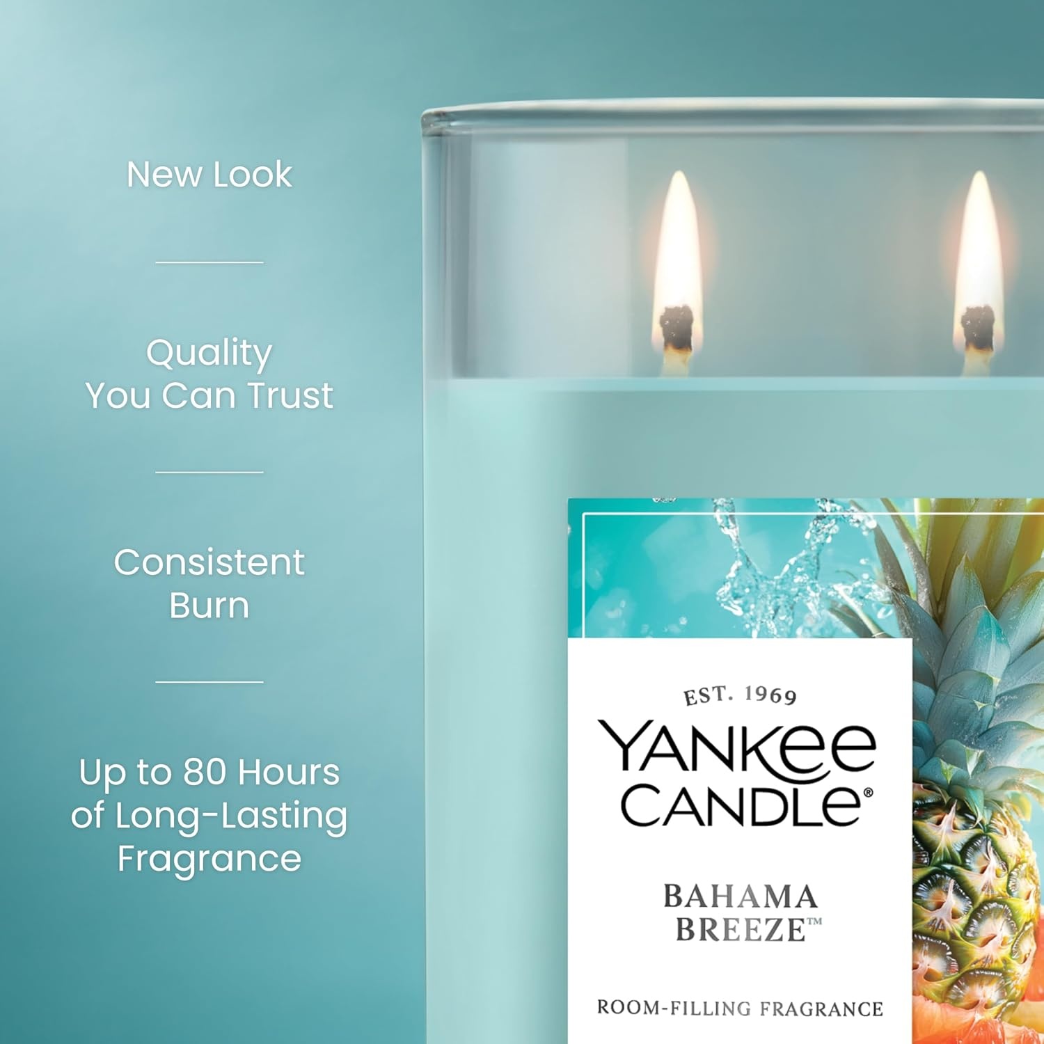 image:imageYankee Candle Large Tumbler Scented Candle with up to 80 Hour Burn Time Premium Plant Wax Blend for Consistent Burn 20 oz Tumbler Candle with Room Filling Fragrance Tangerine amp VanillaBahama Breeze