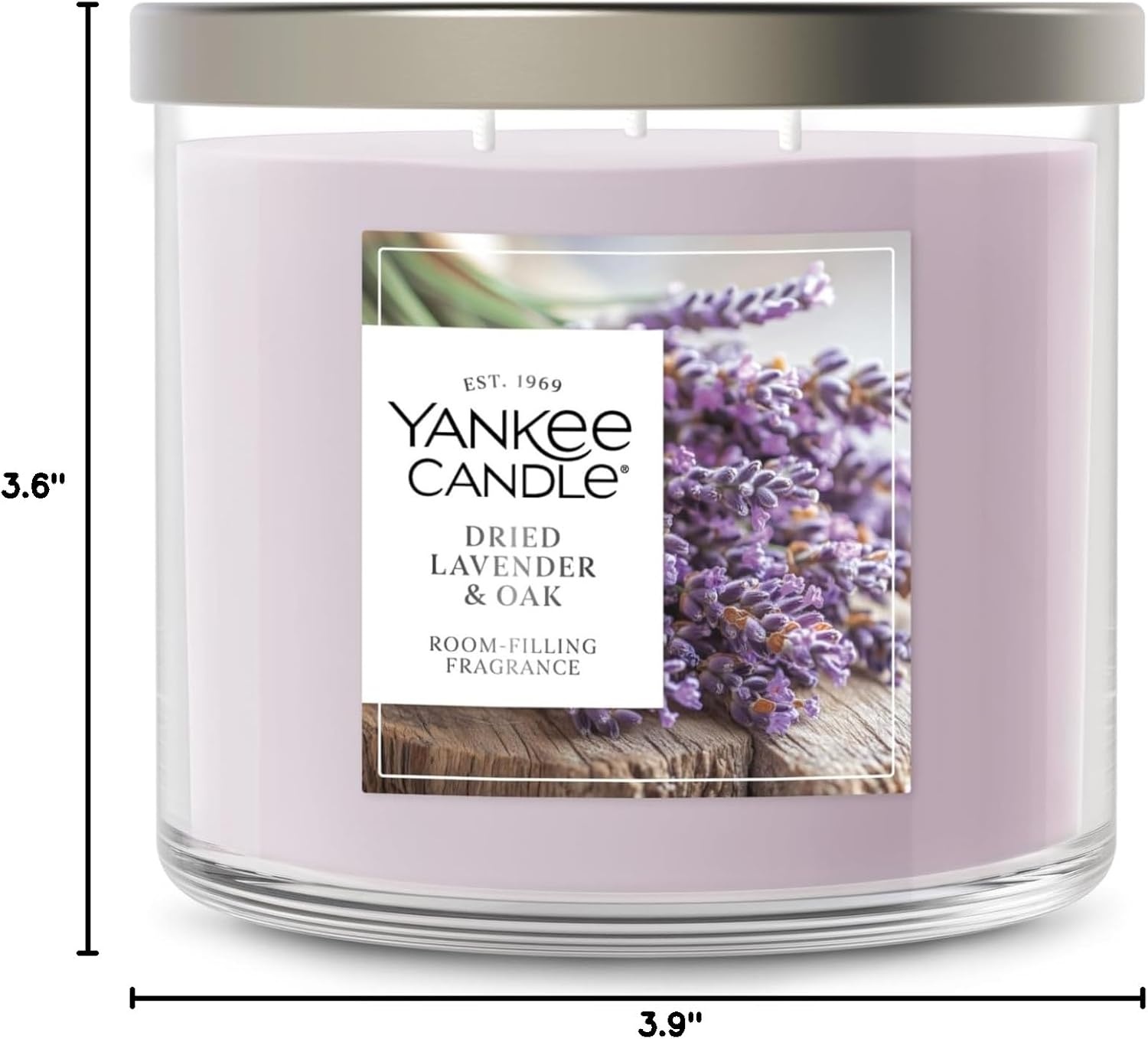 image:imageYankee Candle Large Tumbler Scented Candle with up to 80 Hour Burn Time Premium Plant Wax Blend for Consistent Burn 20 oz Tumbler Candle with Room Filling Fragrance Lilac BlossomsDried Lavender Oak