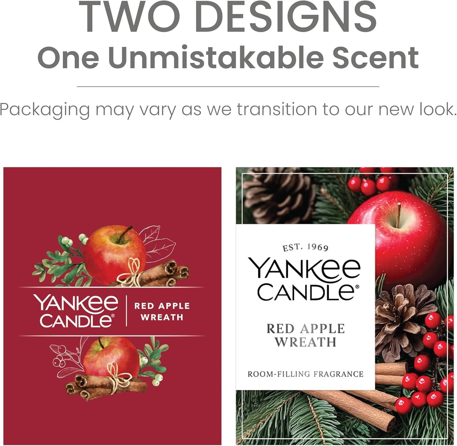 image:imageYankee Candle Large Tumbler Scented Candle with up to 80 Hour Burn Time Premium Plant Wax Blend for Consistent Burn 20 oz Tumbler Candle with Room Filling Fragrance Christmas EveRed Apple Wreath