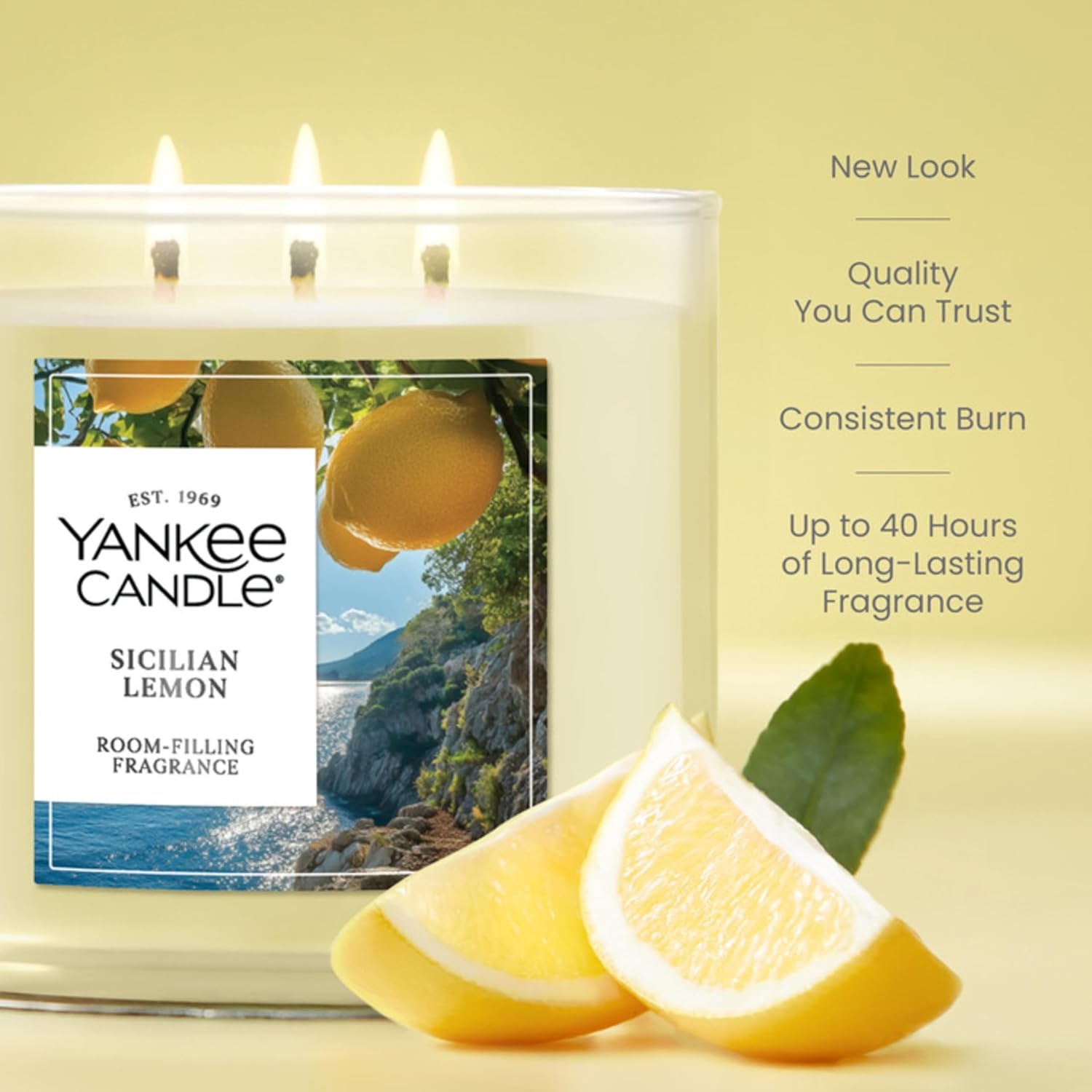 image:imageYankee Candle Large Tumbler Scented Candle with up to 80 Hour Burn Time Premium Plant Wax Blend for Consistent Burn 20 oz Tumbler Candle with Room Filling Fragrance Tangerine amp VanillaSicilian Lemon