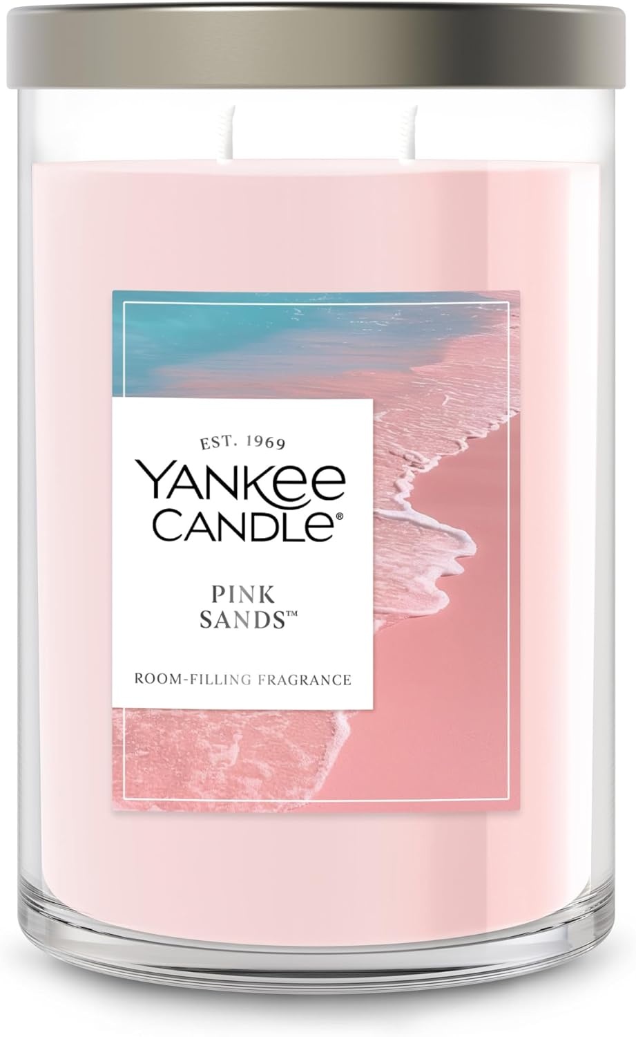 image:imageYankee Candle Large Tumbler Scented Candle with up to 80 Hour Burn Time Premium Plant Wax Blend for Consistent Burn 20 oz Tumbler Candle with Room Filling Fragrance Coconut BeachPink Sands