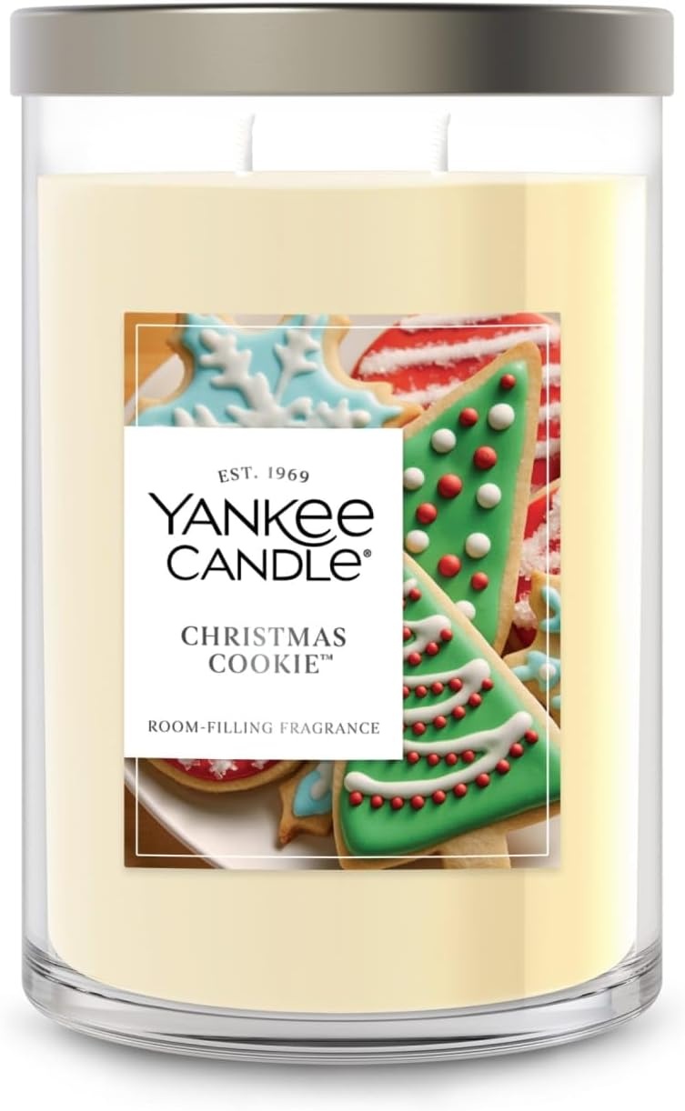 image:imageYankee Candle Large Tumbler Scented Candle with up to 80 Hour Burn Time Premium Plant Wax Blend for Consistent Burn 20 oz Tumbler Candle with Room Filling Fragrance Balsam amp CedarChristmas Cookie