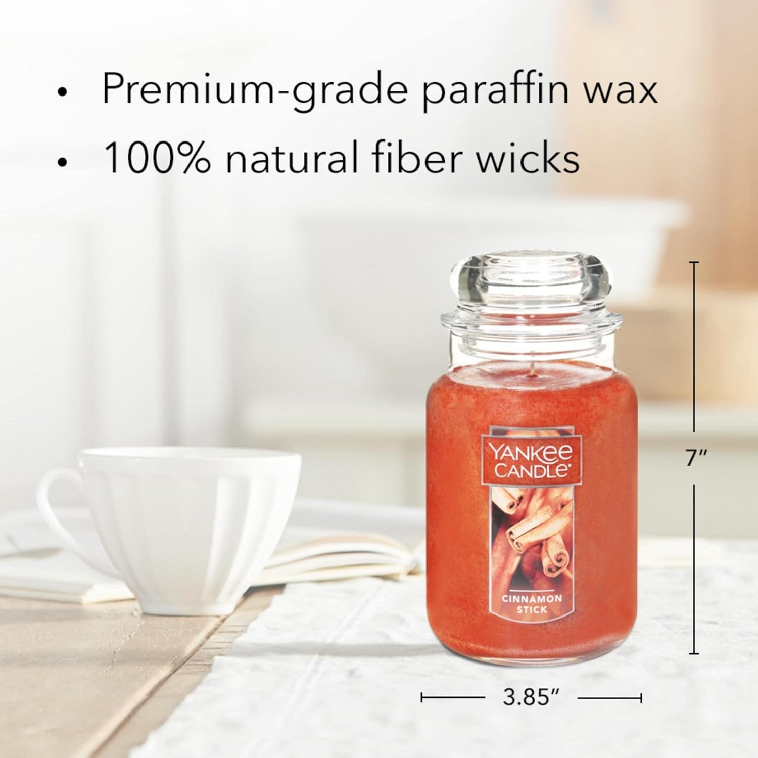 image:imageYankee Candle Macintosh Large Classic Jar CandleCinnamon Stick