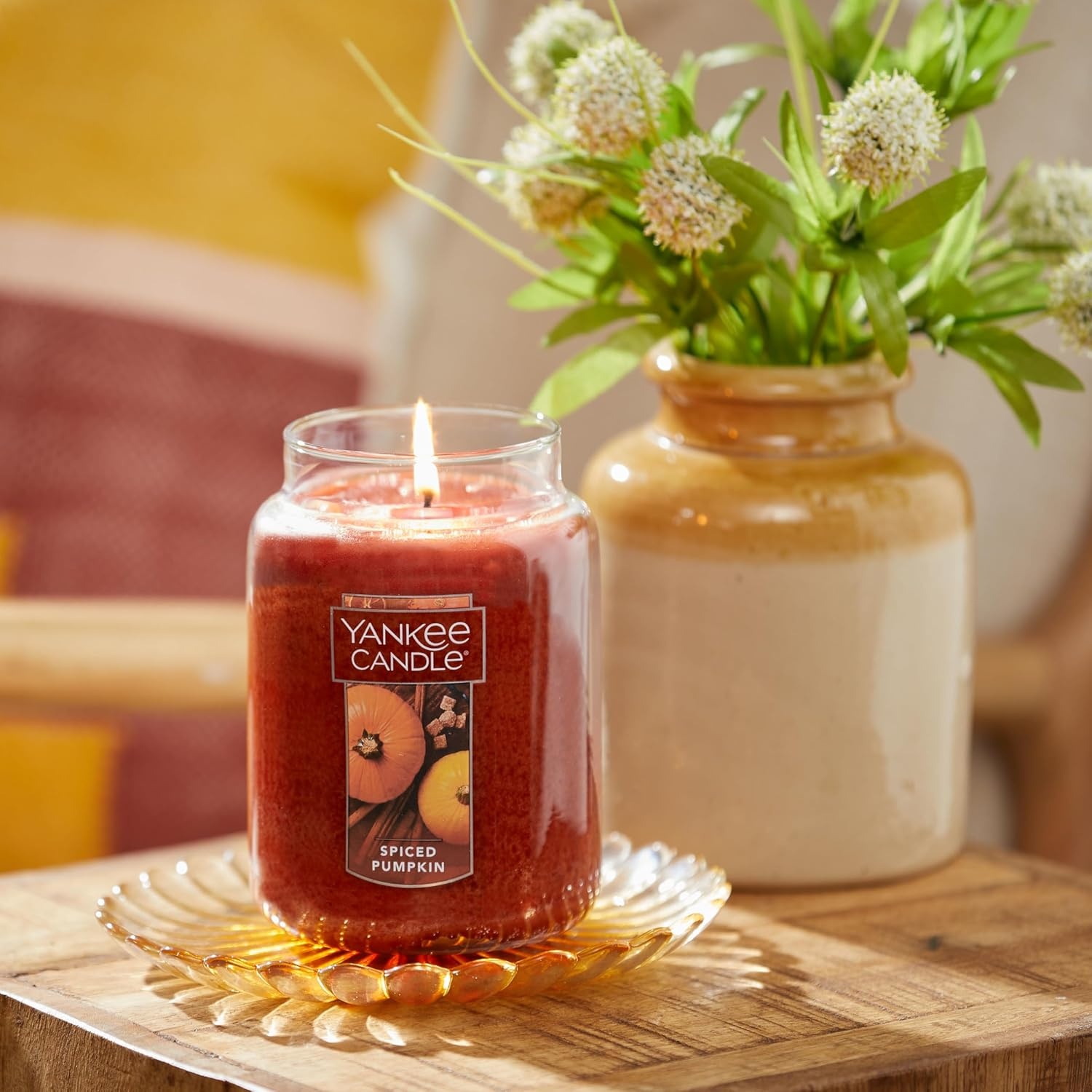 image:imageYankee Candle Macintosh Large Classic Jar CandleSpiced Pumpkin