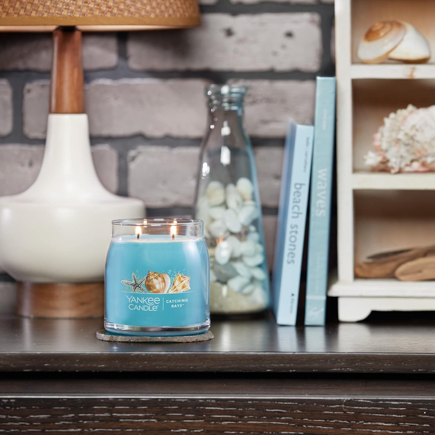 image:imageYankee Candle Mediterranean Breeze Scented Classic 22oz Large Jar Single Wick Candle Over 110 Hours of Burn Time ParaffinGrade WaxCatching Rays