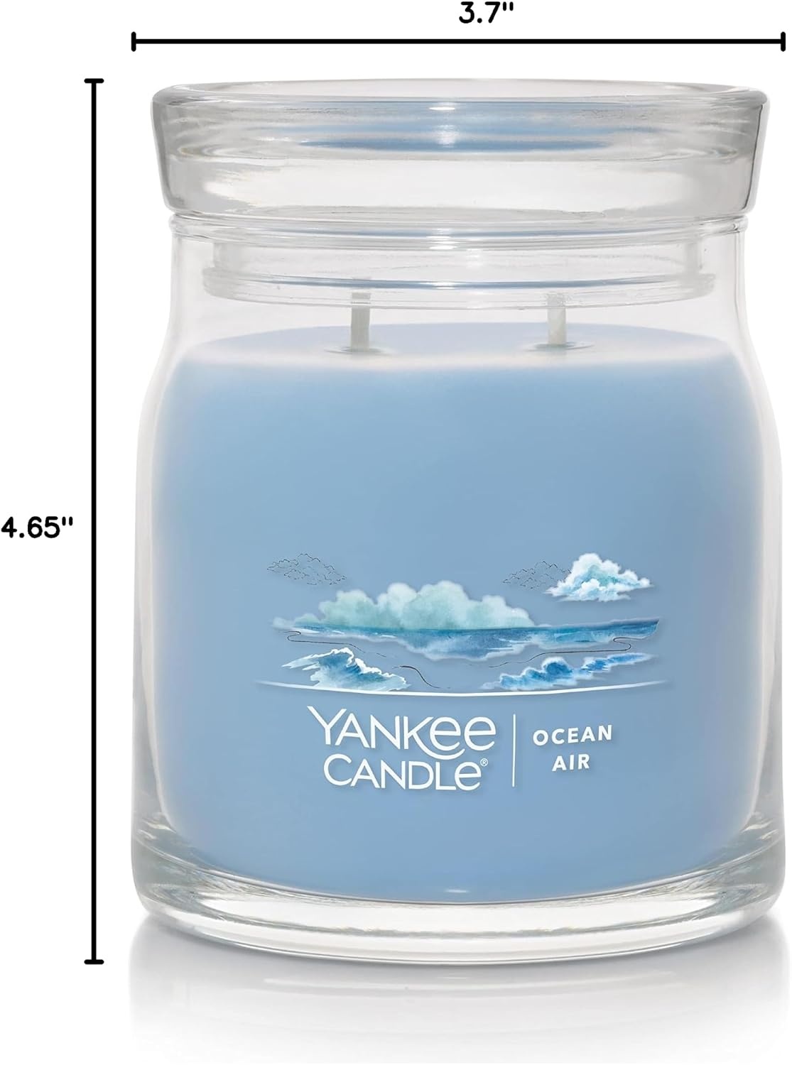 image:imageYankee Candle Mediterranean Breeze Scented Classic 22oz Large Jar Single Wick Candle Over 110 Hours of Burn Time ParaffinGrade WaxOcean Air