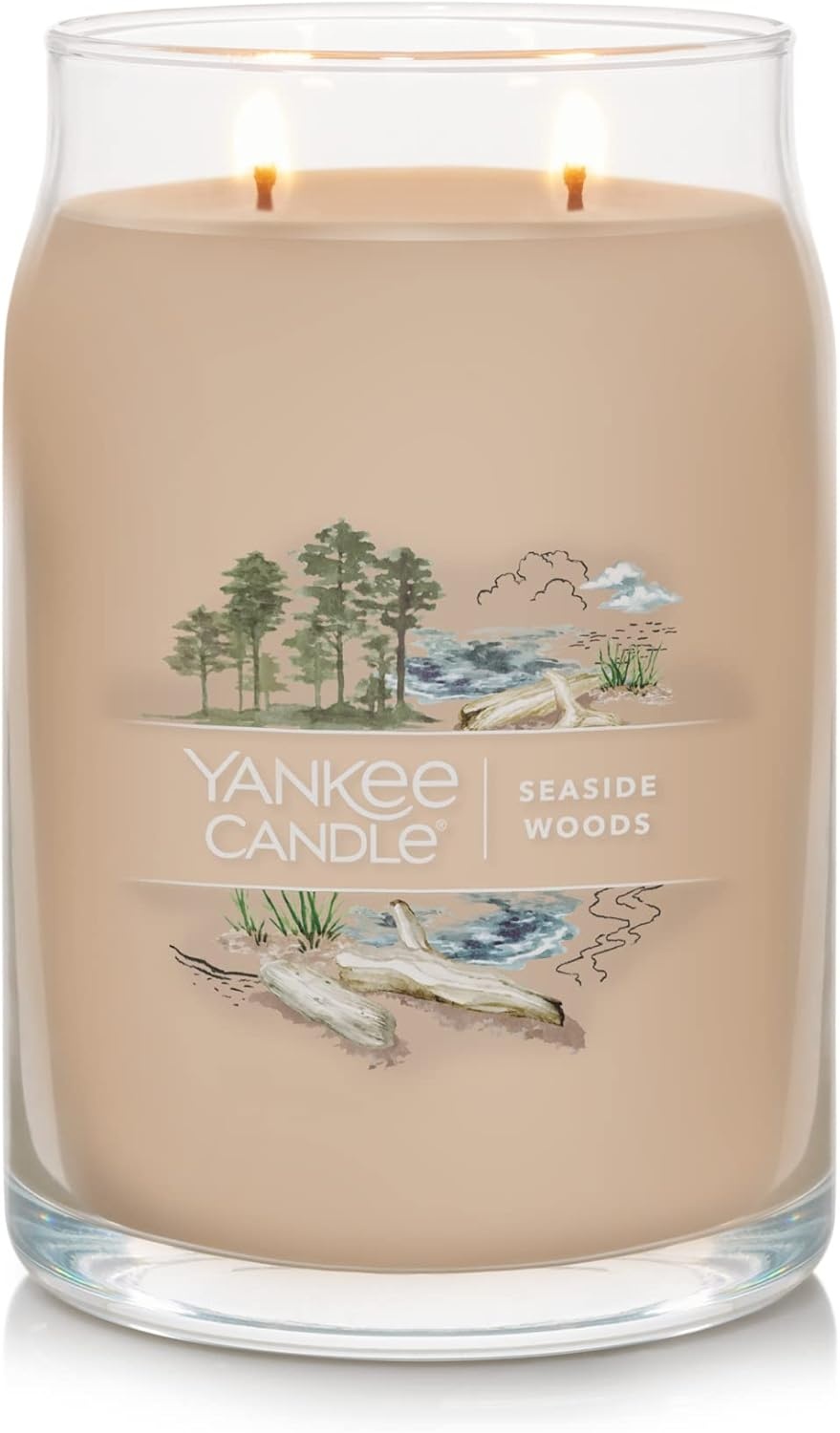 image:imageYankee Candle Mediterranean Breeze Scented Classic 22oz Large Jar Single Wick Candle Over 110 Hours of Burn Time ParaffinGrade WaxSeaside Woods
