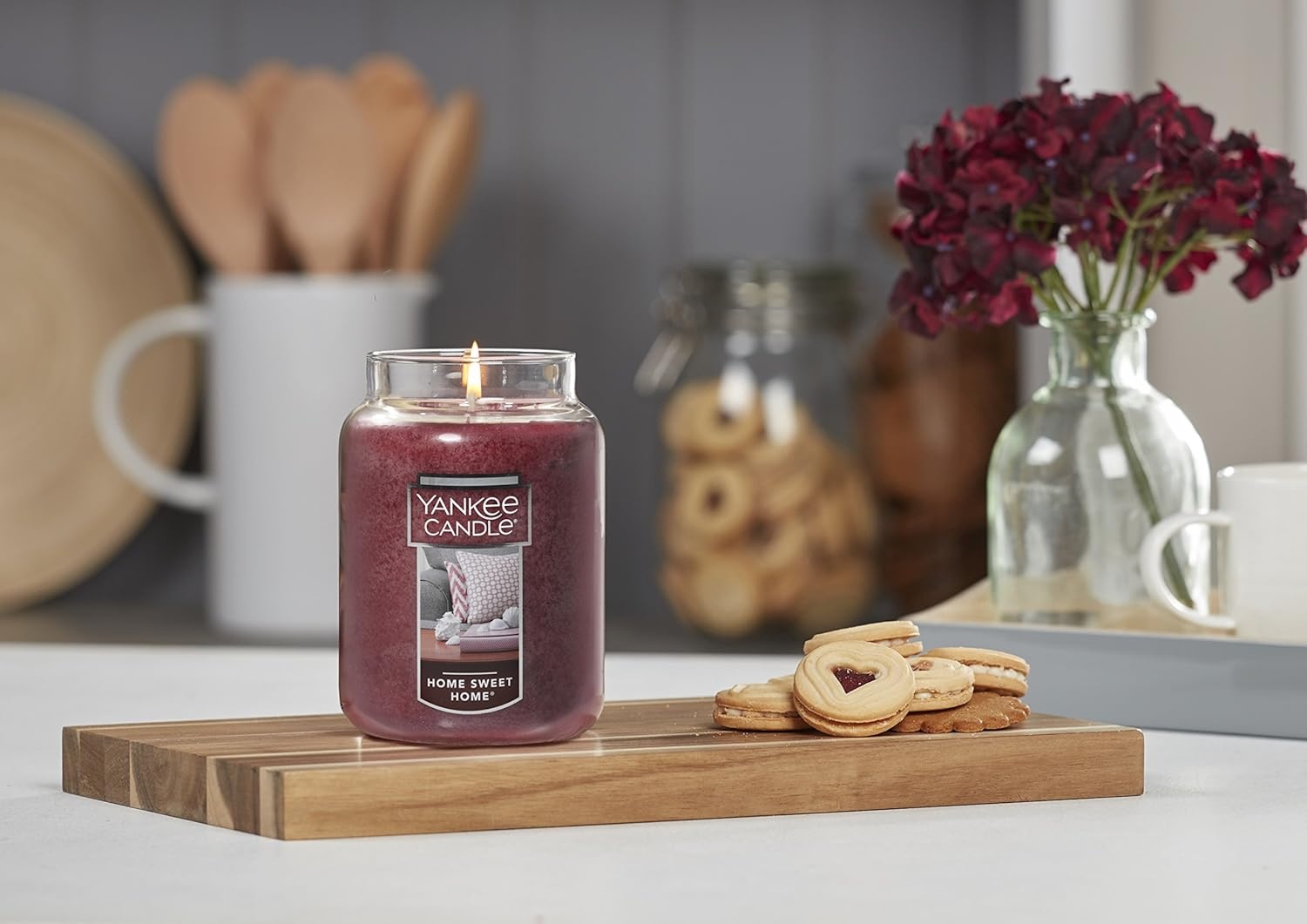 image:imageYankee Candle MidSummers Night Scented Classic Large Single Wick Jar Candle 22oz with Over 110 Hours of Burn Time Ideal for Dinner Parties Relaxing Saturdays and Special OccasionsHome Sweet Home