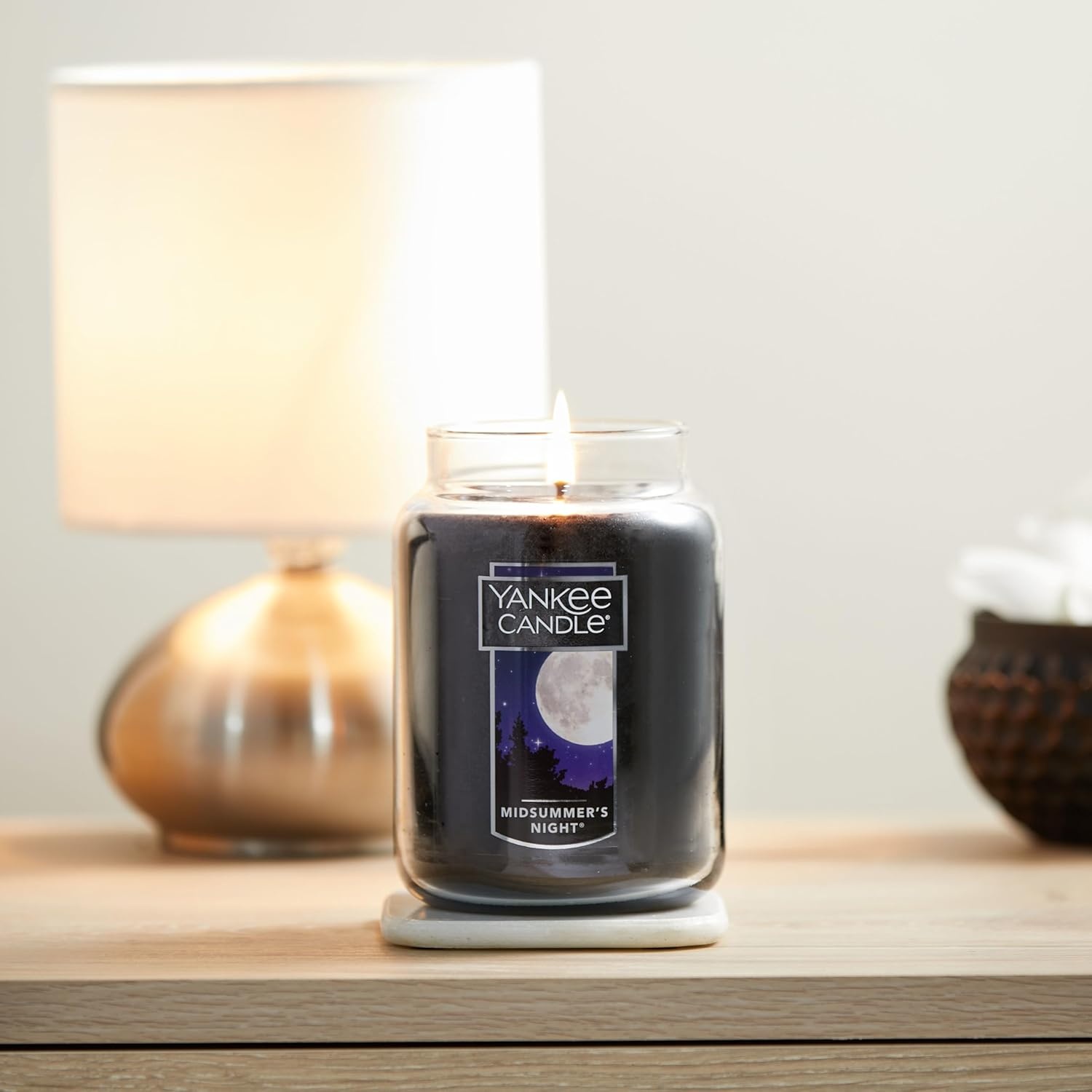 image:imageYankee Candle MidSummers Night Scented Classic Large Single Wick Jar Candle 22oz with Over 110 Hours of Burn Time Ideal for Dinner Parties Relaxing Saturdays and Special OccasionsMidSummers Night