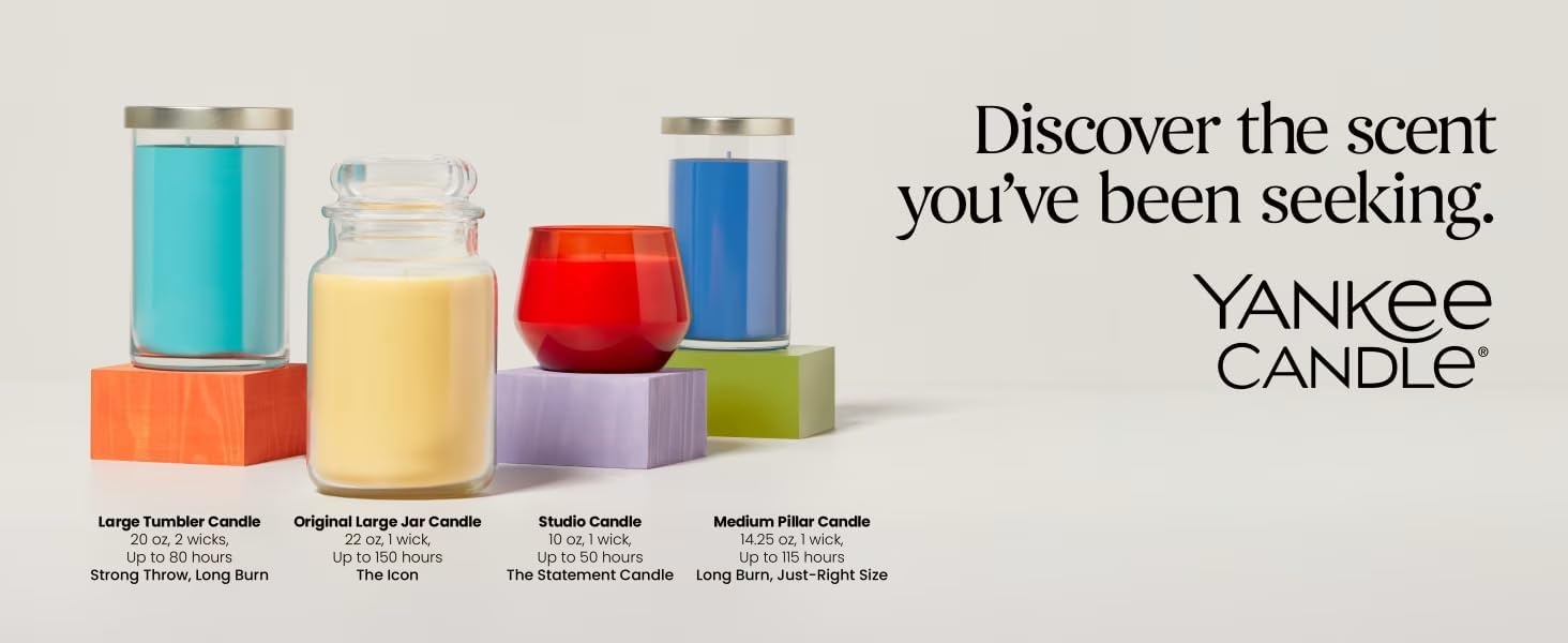 image:imageYankee Candle Mini Jar Scented Candles Small Single Wick Candle Set Soy Wax Blend Vanilla Cupcake Lilac Blossoms Coconut Beach Pink Sands Sweet Serenity Variety PackZen Oasis