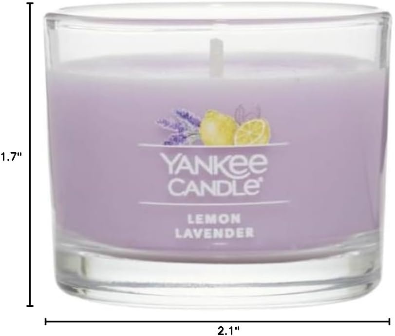 image:imageYankee Candle Mini Jar Scented Candles Small Single Wick Candle Set Soy Wax Blend Vanilla Cupcake Lilac Blossoms Coconut Beach Pink Sands Sweet Serenity Variety PackZen Oasis