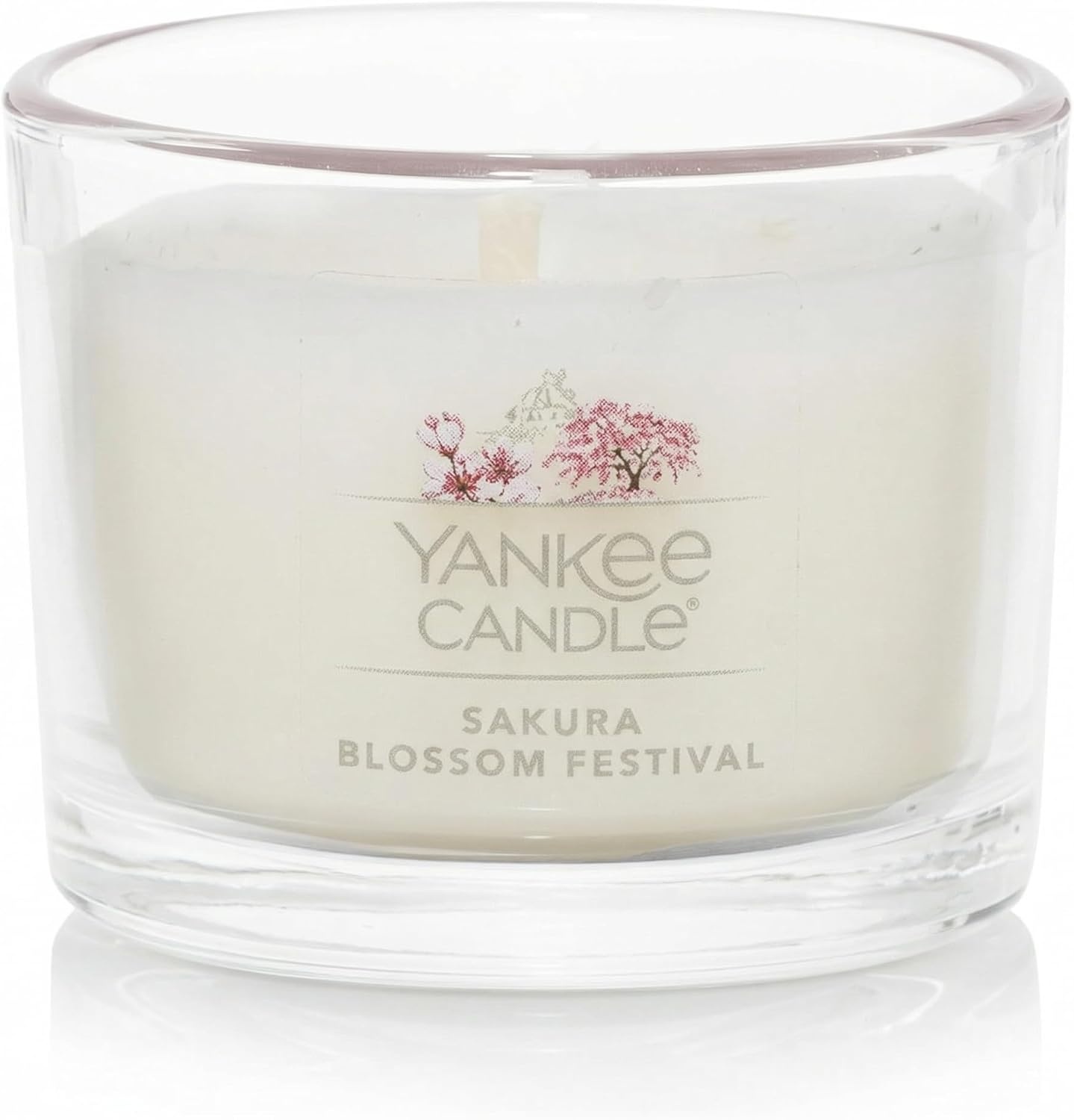 image:imageYankee Candle Mini Jar Scented Candles Small Single Wick Candle Set Soy Wax Blend Vanilla Cupcake Lilac Blossoms Coconut Beach Pink Sands Sweet Serenity Variety PackBlossoming Florals