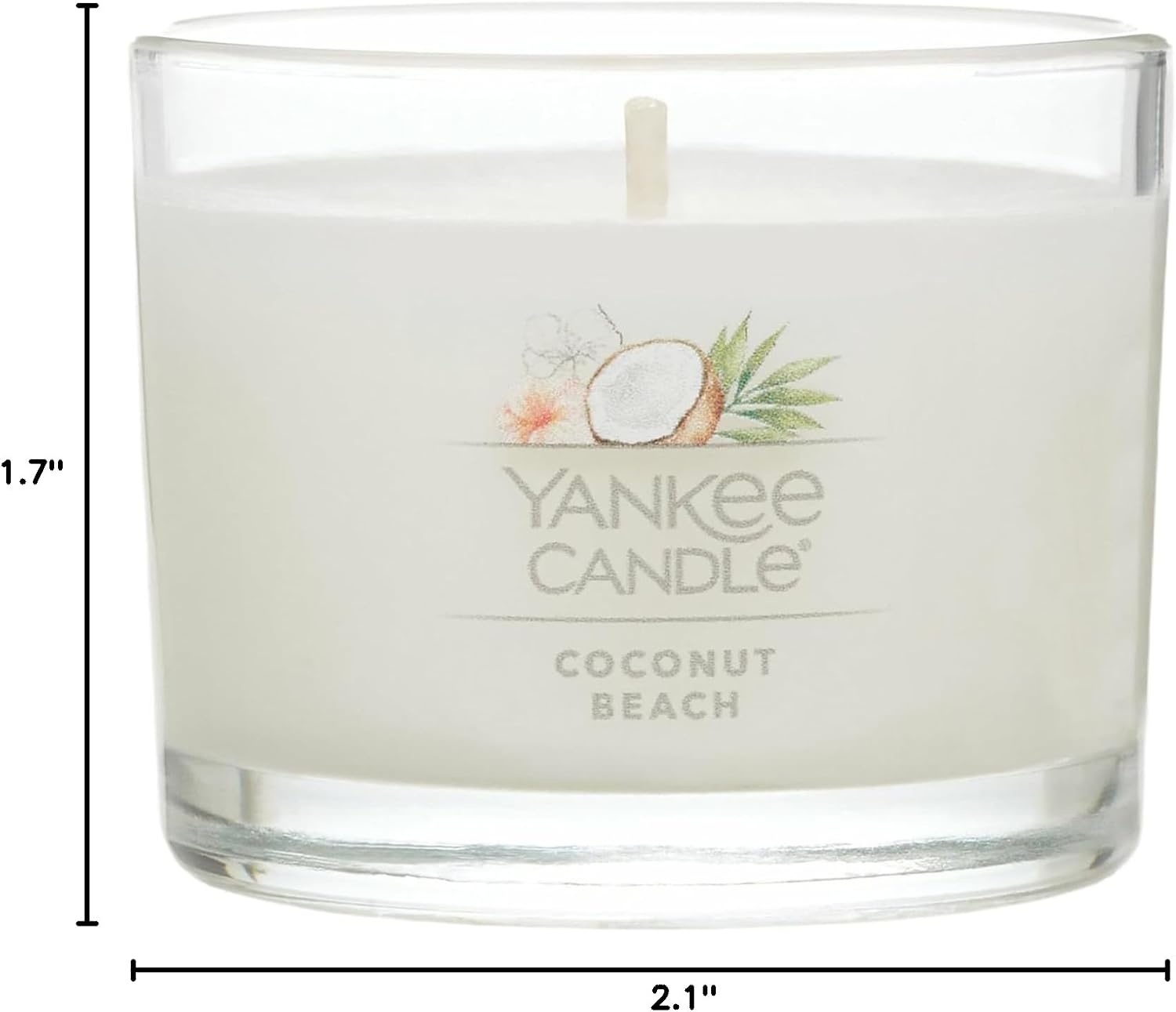 image:imageYankee Candle Mini Jar Scented Candles Small Single Wick Candle Set Soy Wax Blend Vanilla Cupcake Lilac Blossoms Coconut Beach Pink Sands Sweet Serenity Variety PackCoastal Harmony