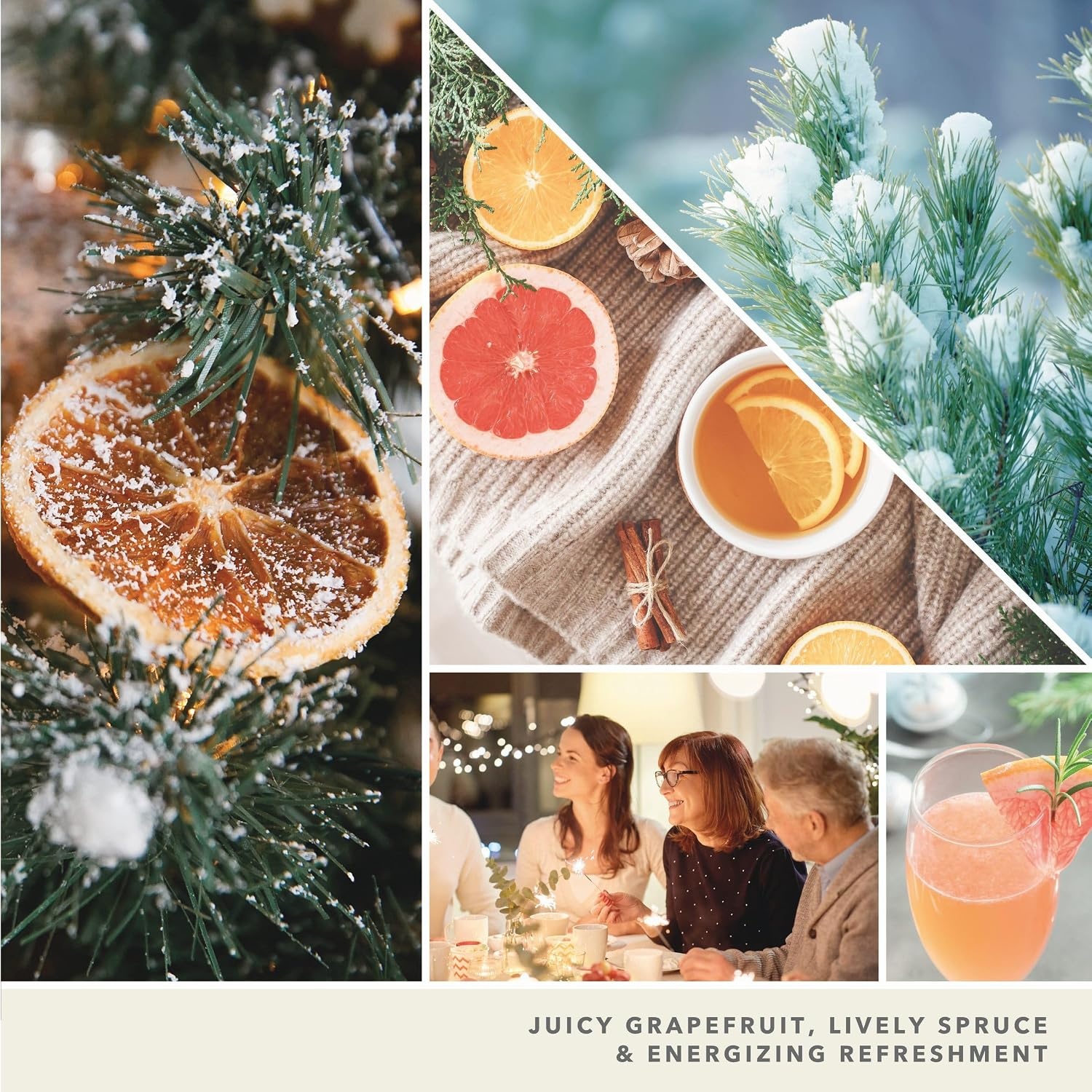 image:imageYankee Candle Mini Jar Scented Candles Small Single Wick Candle Set for Home Fragrance Soy Wax Blend Long Lasting Burn Shimmering Christmas Tree Pack of 6White Spruce Grapefruit