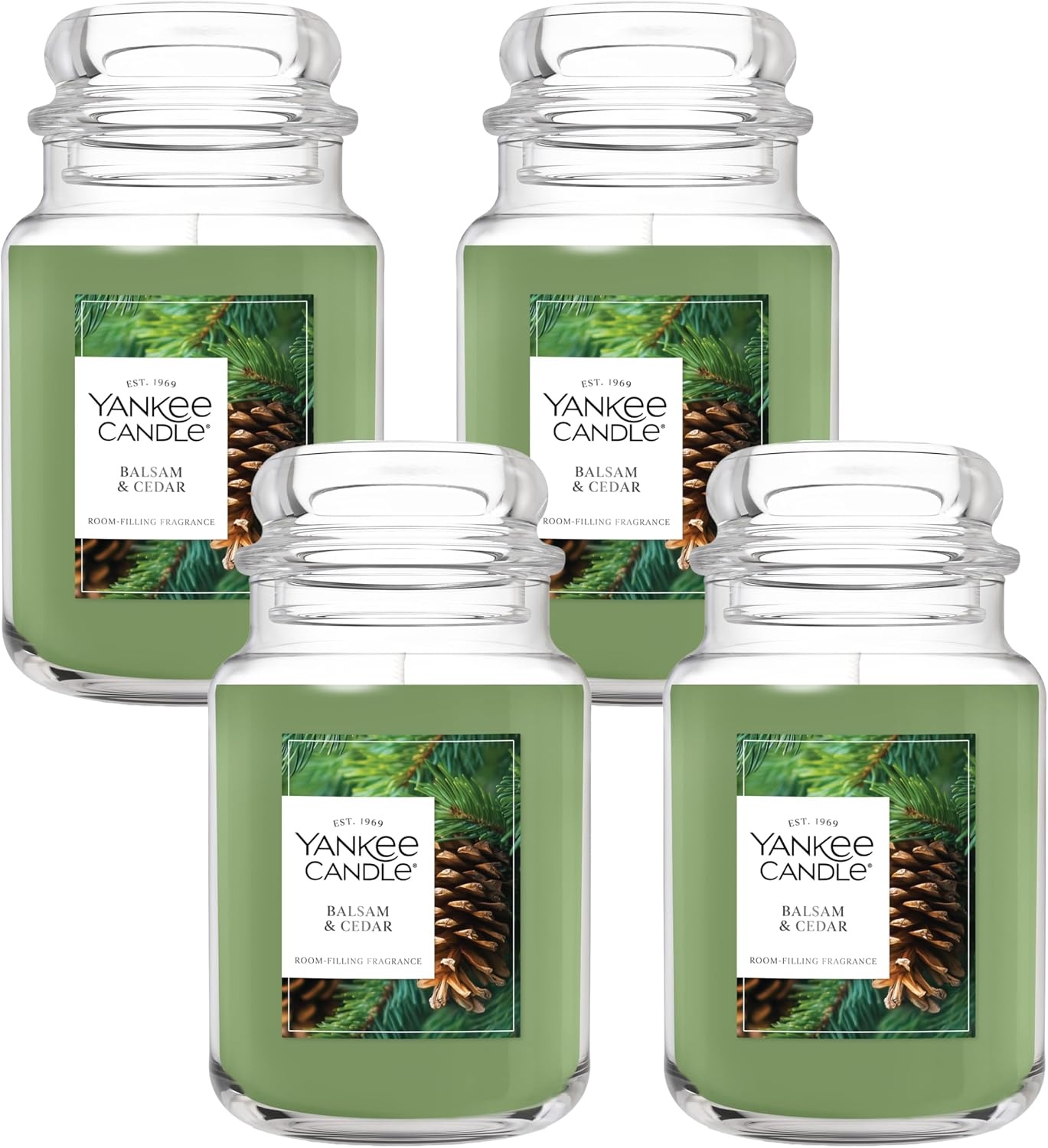 image:imageYankee Candle Mistletoe Christmas Scented Candle 22oz Large Jar with up to 150 Hour Burn Time GiftableBalsam Cedar