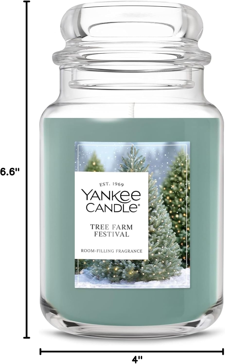 image:imageYankee Candle Mistletoe Christmas Scented Candle 22oz Large Jar with up to 150 Hour Burn Time GiftableTree Farm Festival