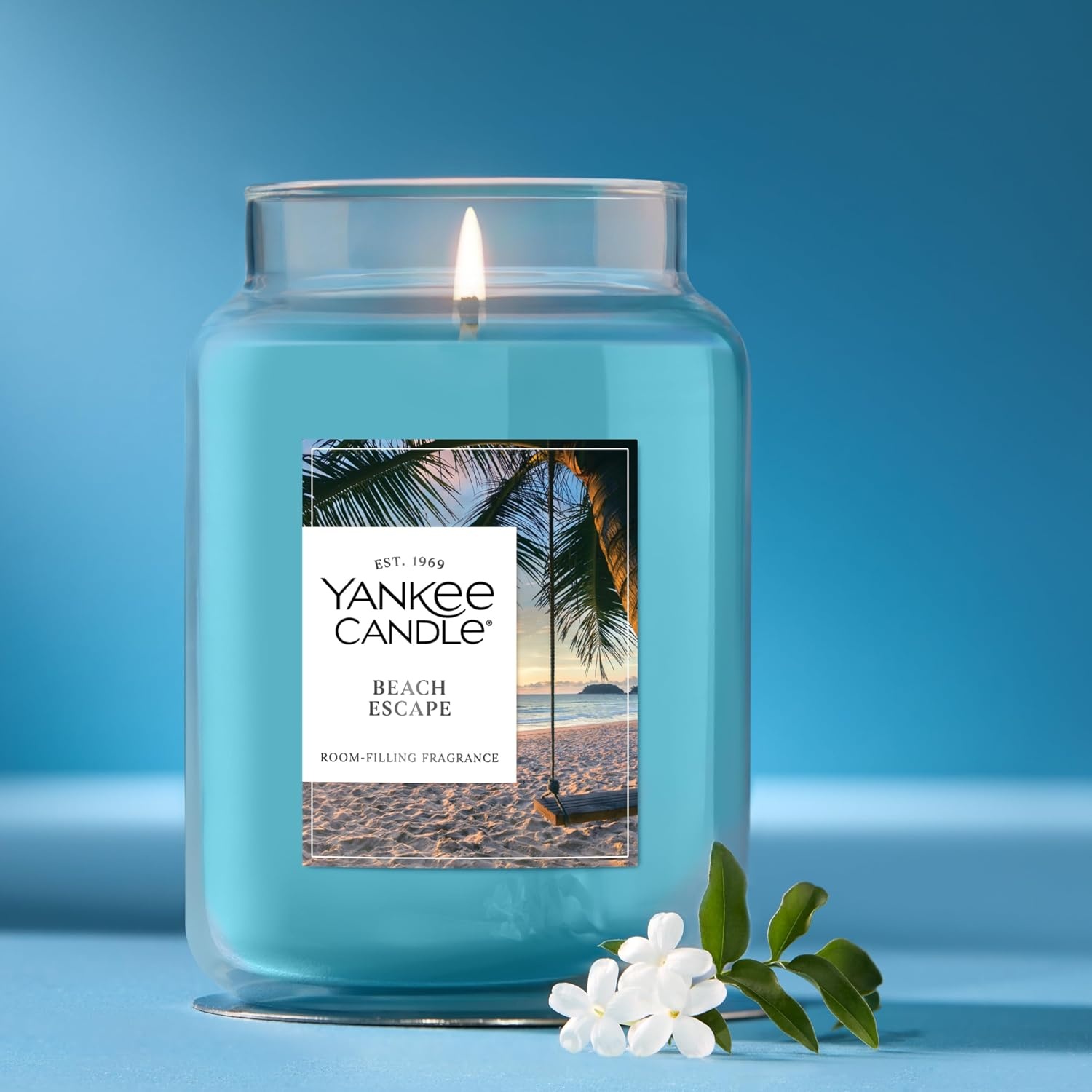 image:imageYankee Candle Ocean Air Scented Candle 22oz Large Jar with up to 150 Hour Burn Time GiftableBeach Escape
