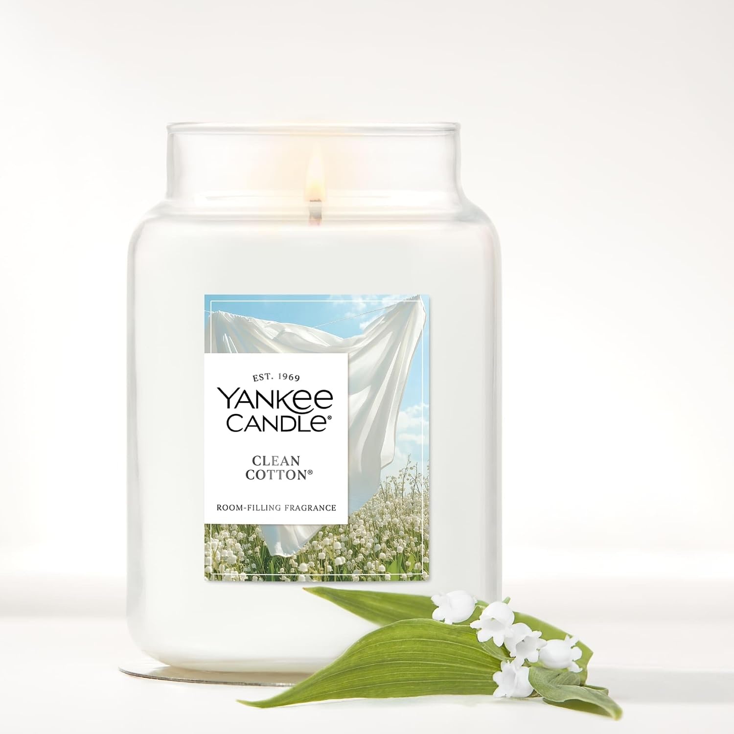 image:imageYankee Candle Ocean Air Scented Candle 22oz Large Jar with up to 150 Hour Burn Time GiftableClean Cotton