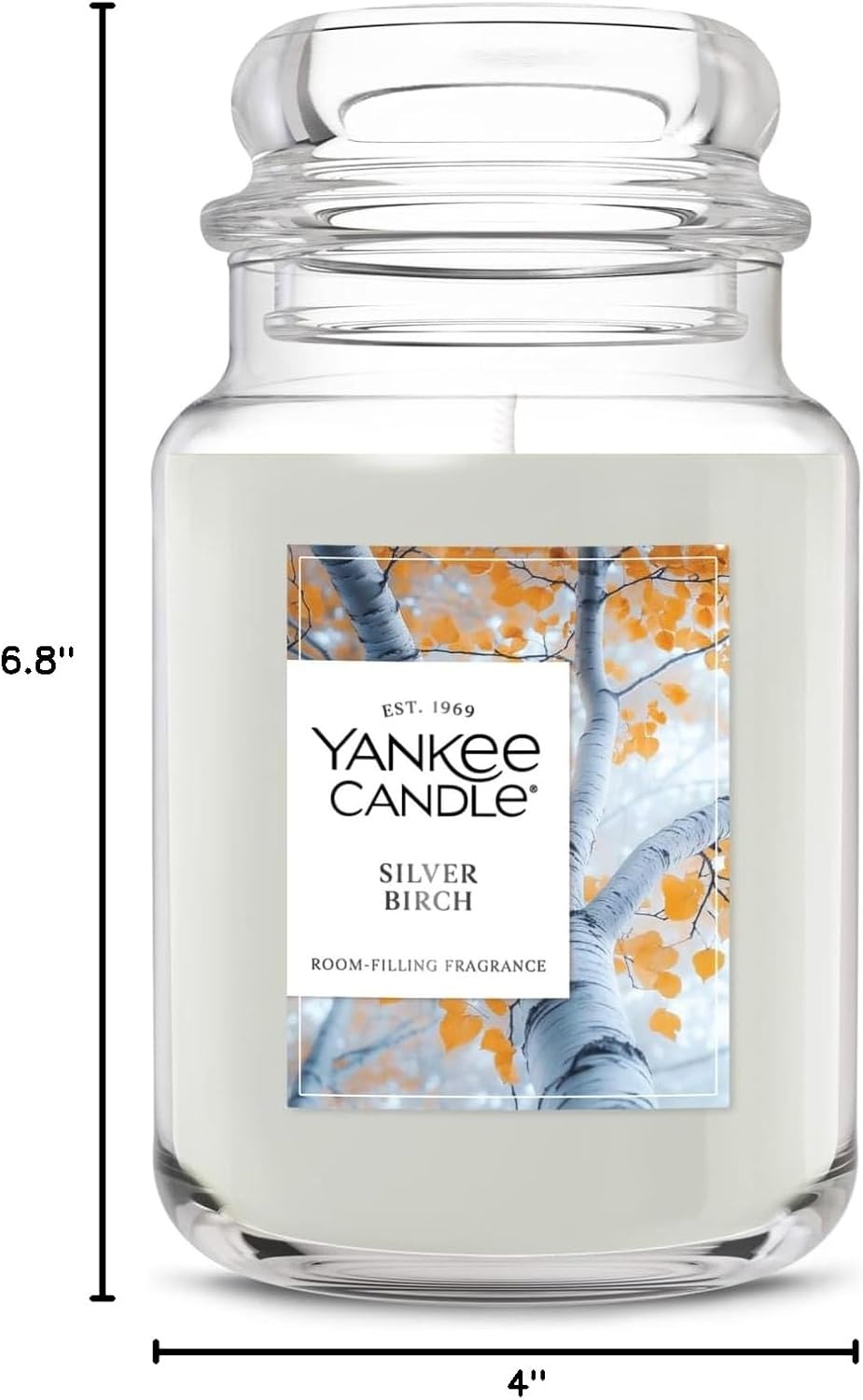 image:imageYankee Candle Ocean Air Scented Candle 22oz Large Jar with up to 150 Hour Burn Time GiftableSilver Birch