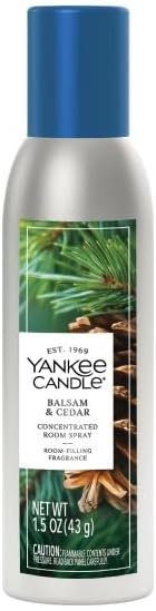 image:imageYankee Candle Room Spray Mystery Box 4 Pack Assorted Scents Long Lasting Home amp Car Air Freshener Odor Eliminator Room Deodorizer 15 oz Each 4 Sprays TotalBalsam Cedar