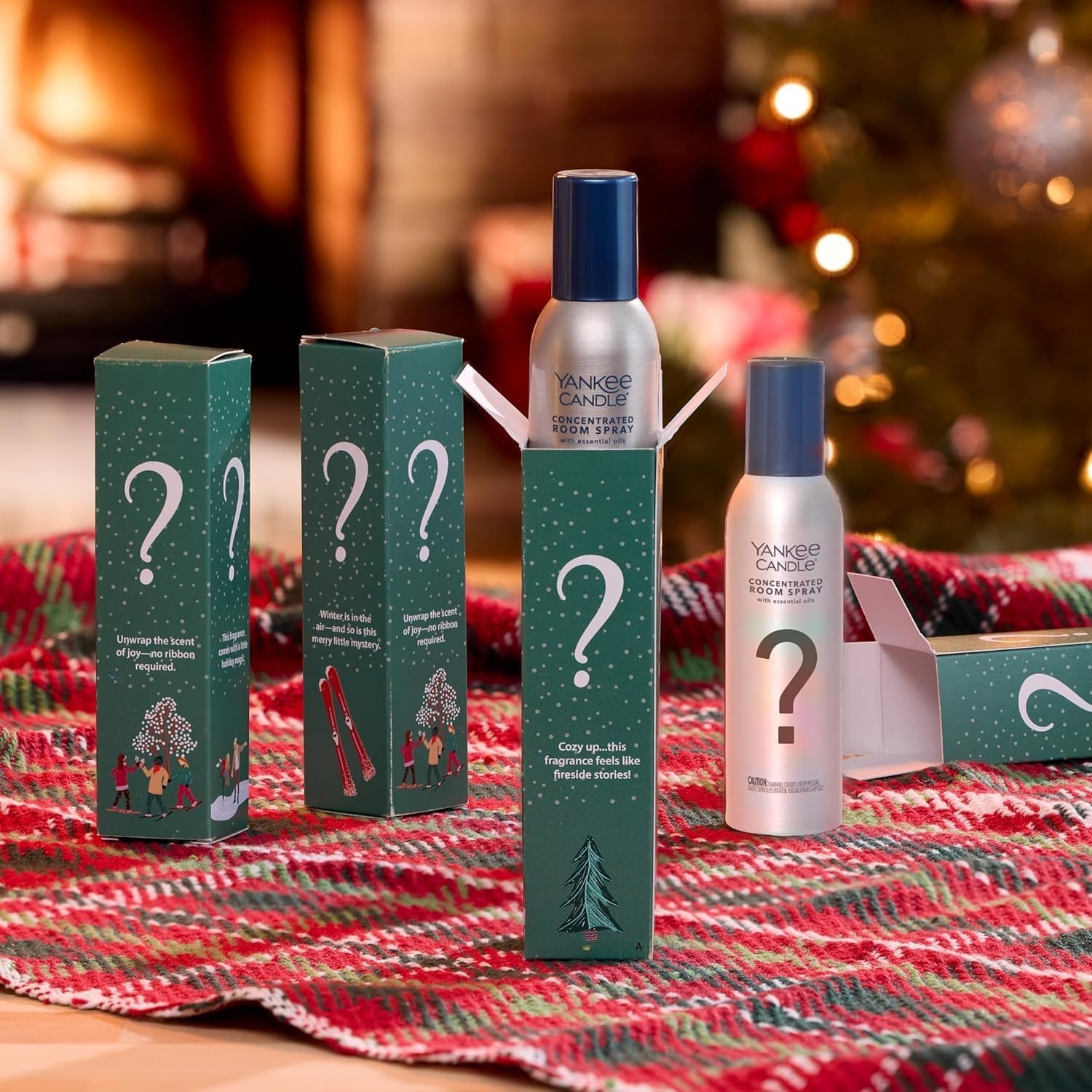 image:imageYankee Candle Room Spray Mystery Box 4 Pack Assorted Scents Long Lasting Home amp Car Air Freshener Odor Eliminator Room Deodorizer 15 oz Each 4 Sprays TotalMystery Box