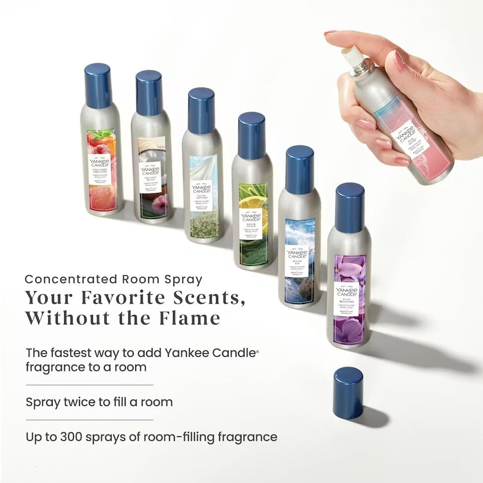 image:imageYankee Candle Room Spray Mystery Box 4 Pack Assorted Scents Long Lasting Home amp Car Air Freshener Odor Eliminator Room Deodorizer 15 oz Each 4 Sprays TotalMidsummers Night
