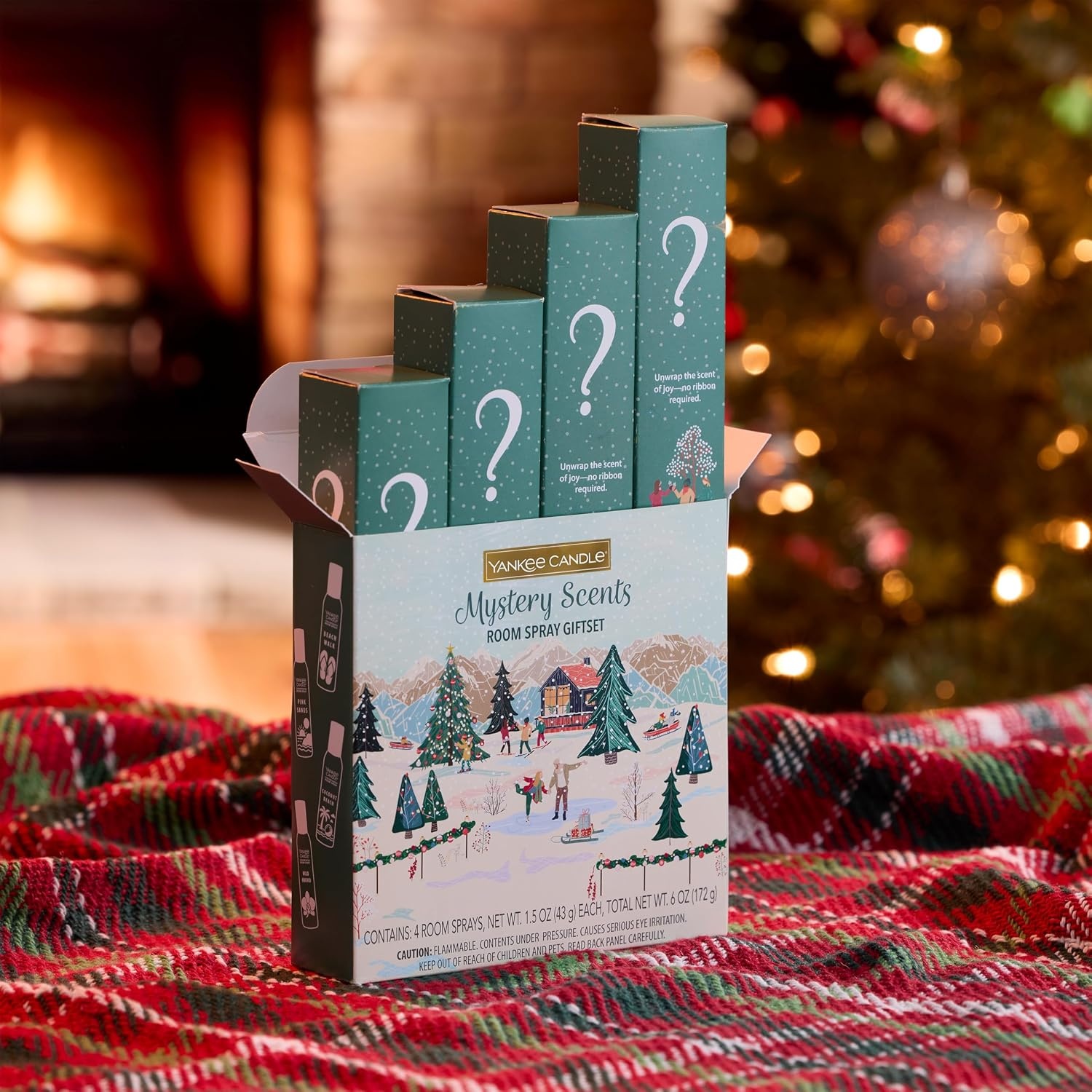 image:imageYankee Candle Room Spray Mystery Box 4 Pack Assorted Scents Long Lasting Home amp Car Air Freshener Odor Eliminator Room Deodorizer 15 oz Each 4 Sprays TotalMystery Box