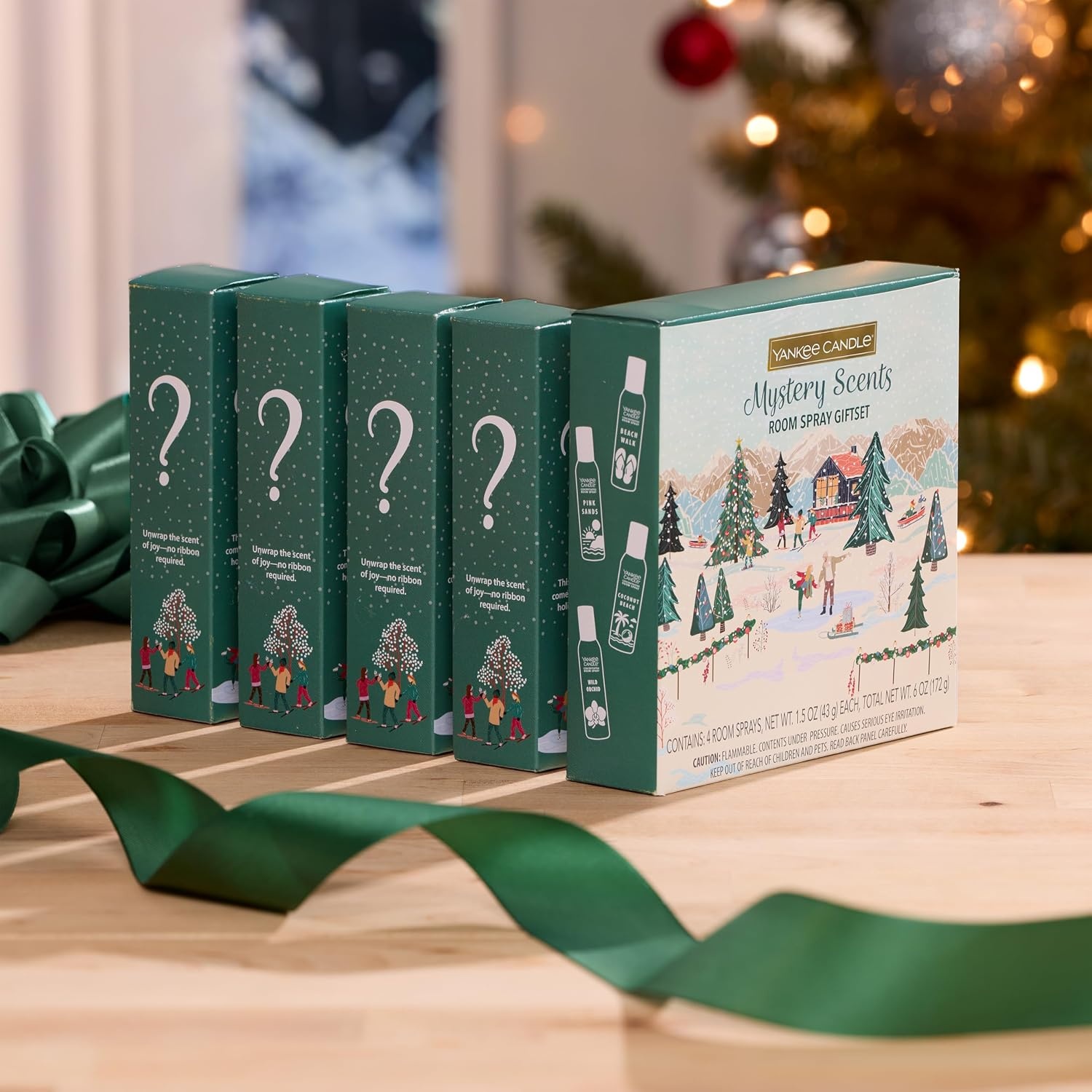 image:imageYankee Candle Room Spray Mystery Box 4 Pack Assorted Scents Long Lasting Home amp Car Air Freshener Odor Eliminator Room Deodorizer 15 oz Each 4 Sprays TotalMystery Box
