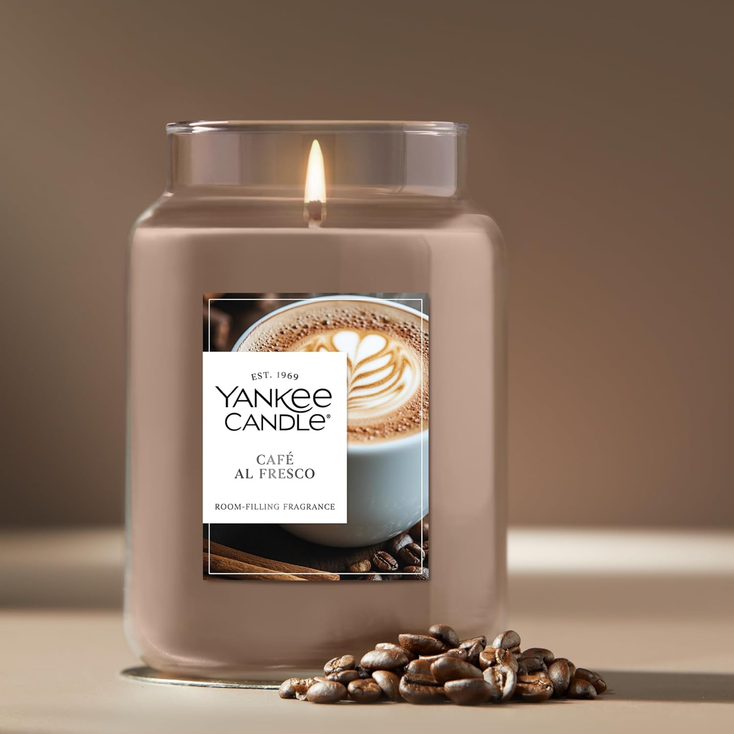 image:imageYankee Candle Salted Caramel Scented Candle 22oz Large Jar Up to 150 Hour Burn Time GiftableCaf Al Fresco