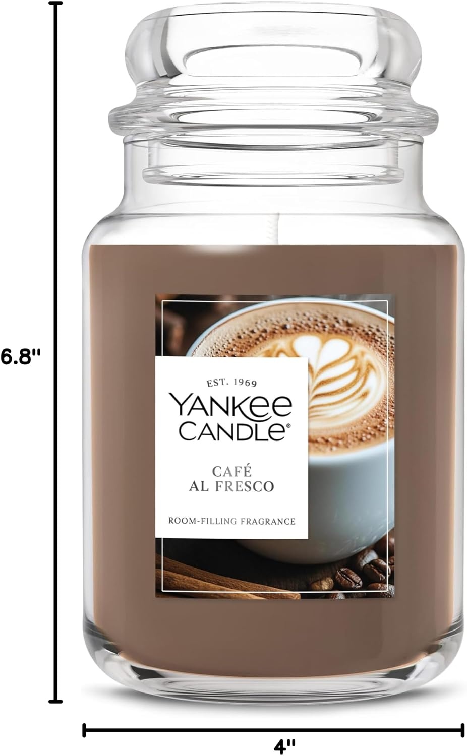 image:imageYankee Candle Salted Caramel Scented Candle 22oz Large Jar Up to 150 Hour Burn Time GiftableCaf Al Fresco