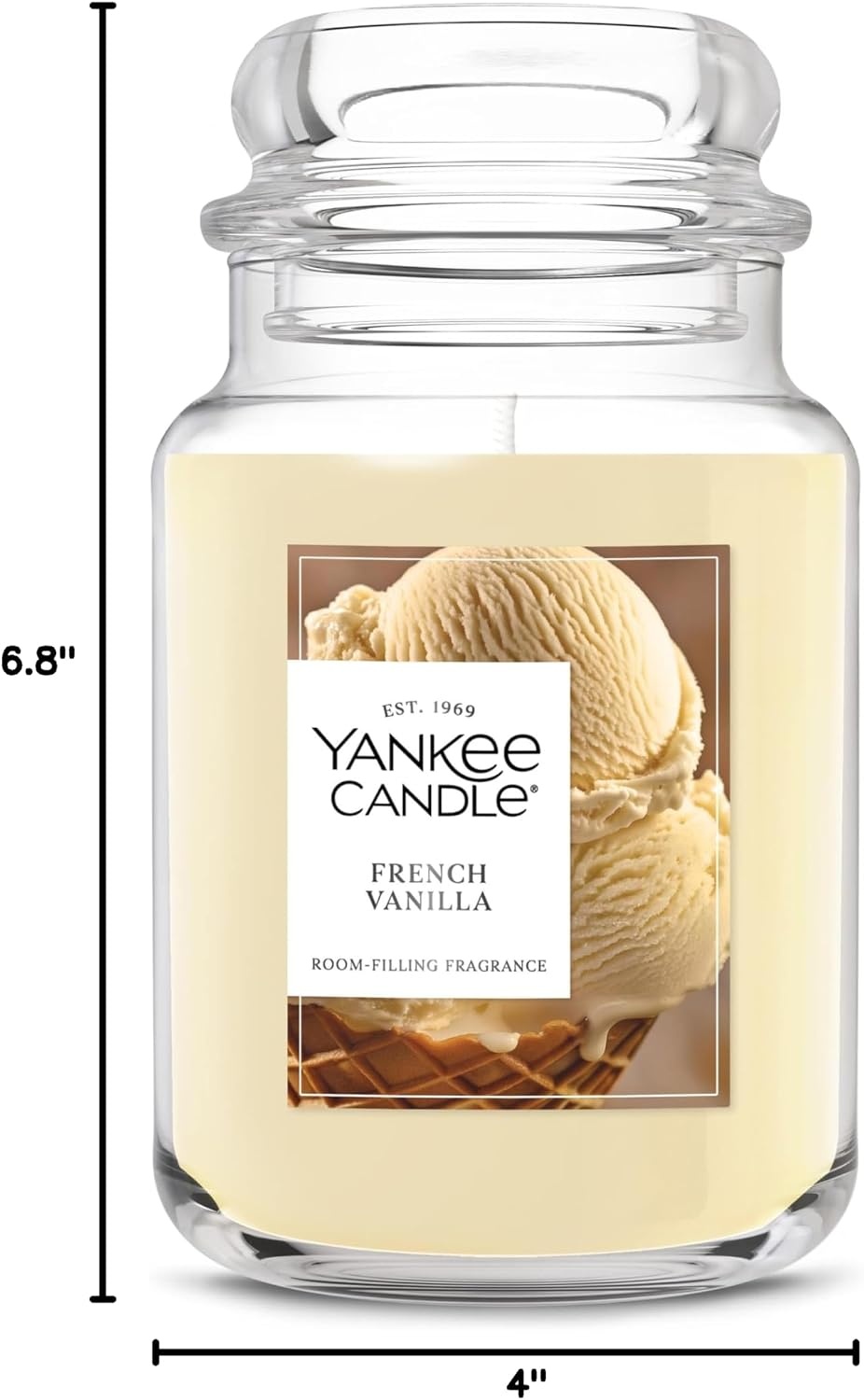 image:imageYankee Candle Salted Caramel Scented Candle 22oz Large Jar Up to 150 Hour Burn Time GiftableFrench Vanilla