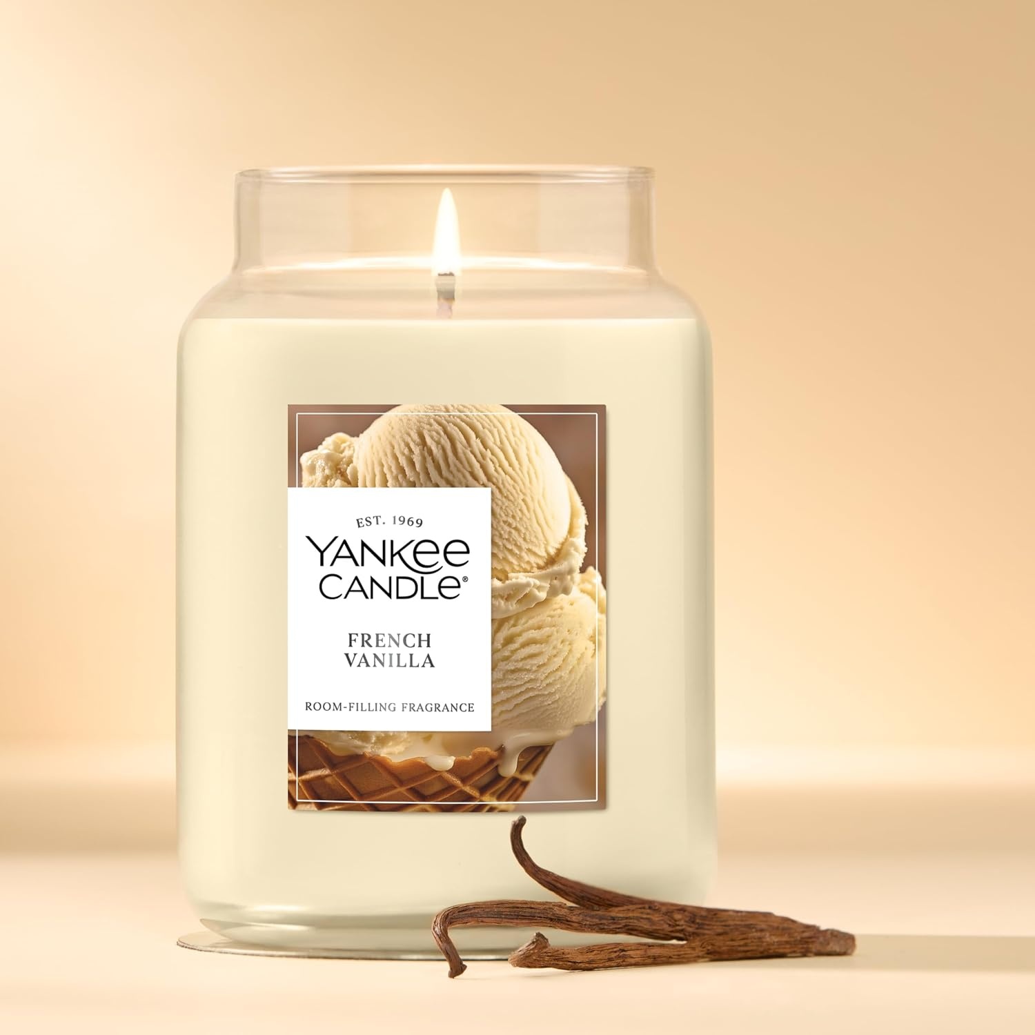 image:imageYankee Candle Salted Caramel Scented Candle 22oz Large Jar Up to 150 Hour Burn Time GiftableFrench Vanilla